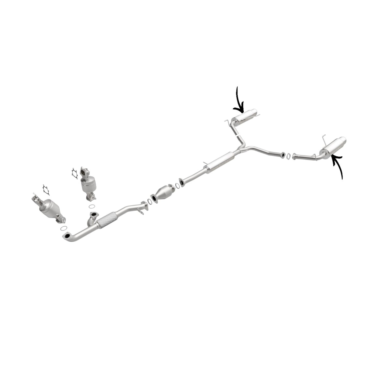 Silencieux arrière gauche et droit pour Acura MDX 3.5L (2004-2006)