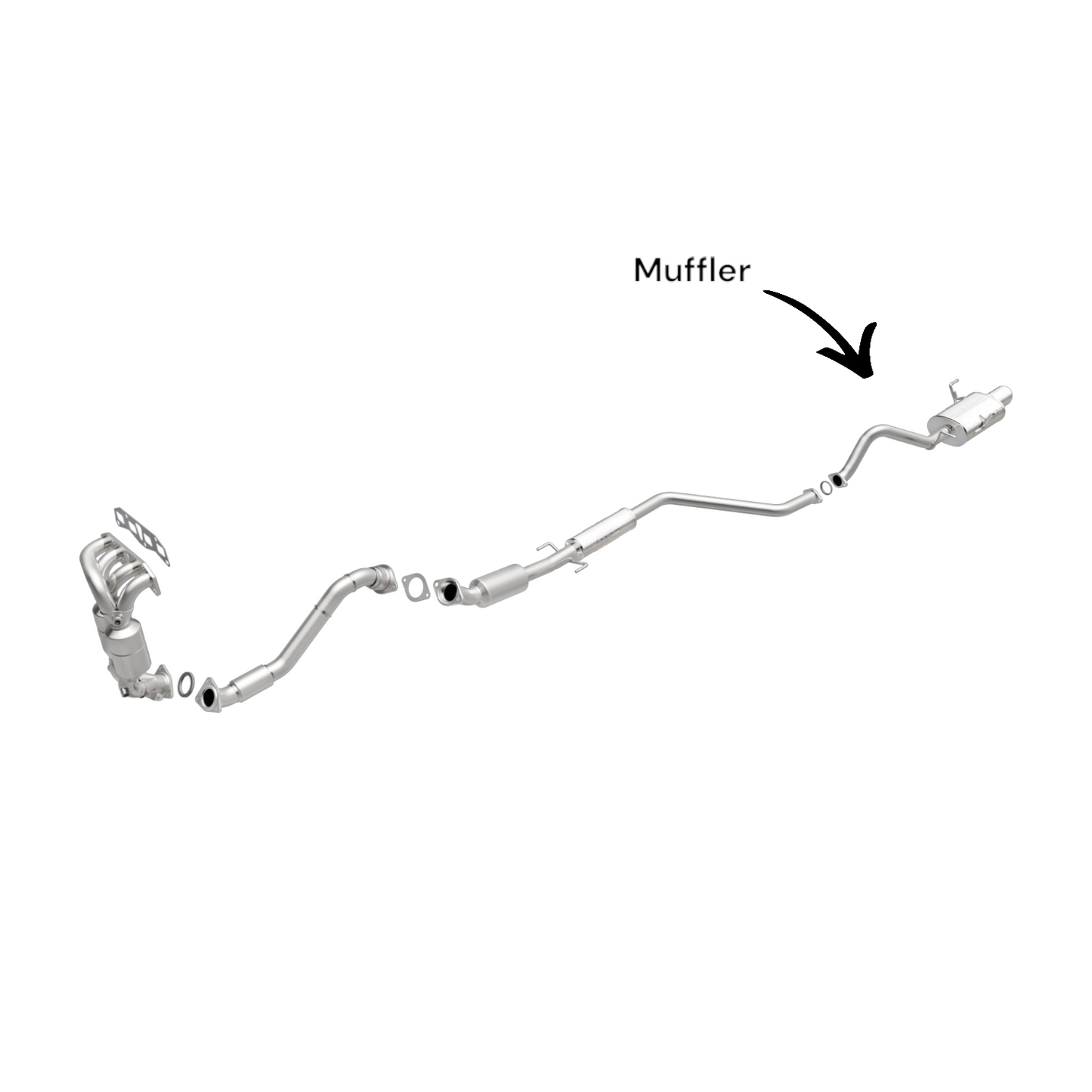 Nissan Sentra 2.5L (2007, 2008, 2009, 2010, 2011, 2012) Non-Turbo Muffler