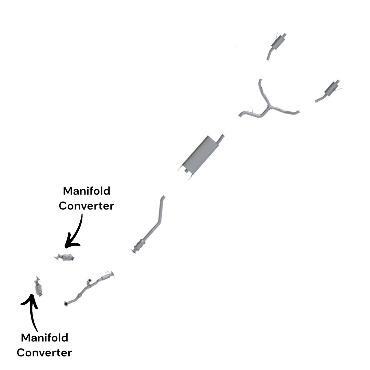 Hyundai Santa Fe 3.3L (2013-2018) (Front Left and Front Right) Manifold Converter