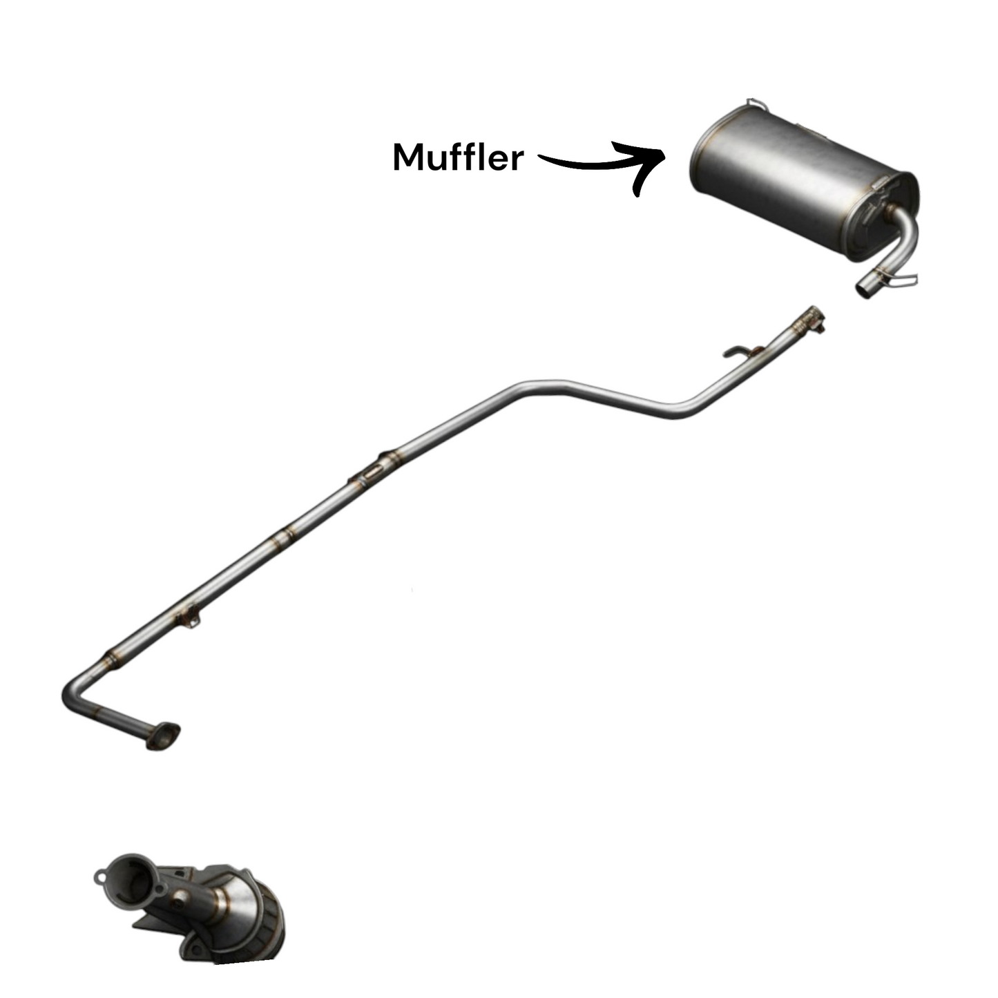 Mitsubishi Outlander PHEV 2.0L (2019-2020) Rear Muffler