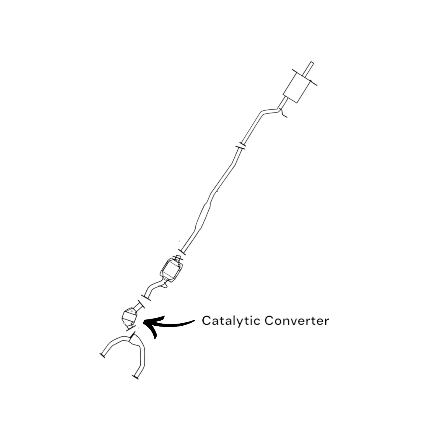 Subaru Forester 2.5L (1998) Front Catalytic Converter