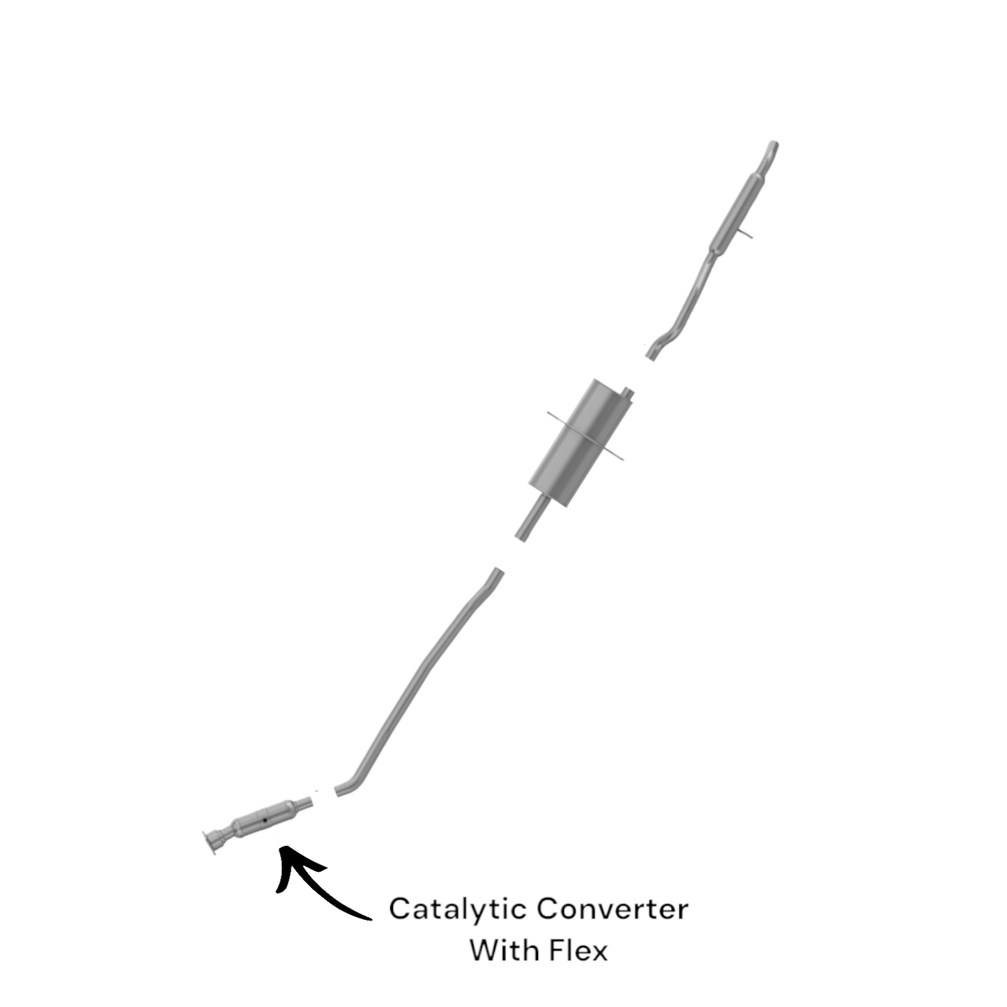 Dodge Grand Caravan 3.8L (2001-2007) Catalytic Converter With Flex
