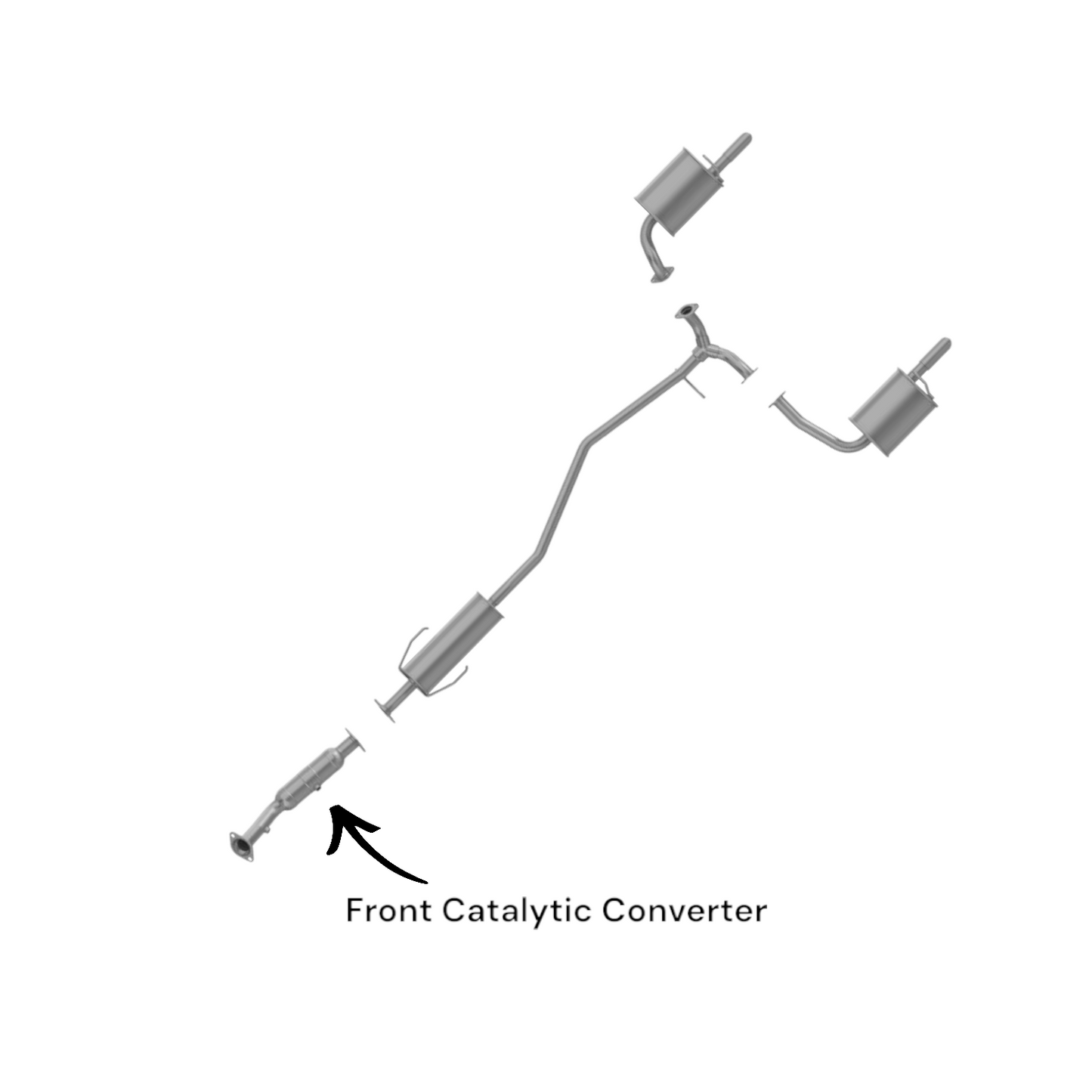 Mazda 6 2.3L (2003-2008) Front Catalytic Converter (Hatchback or Sedan)