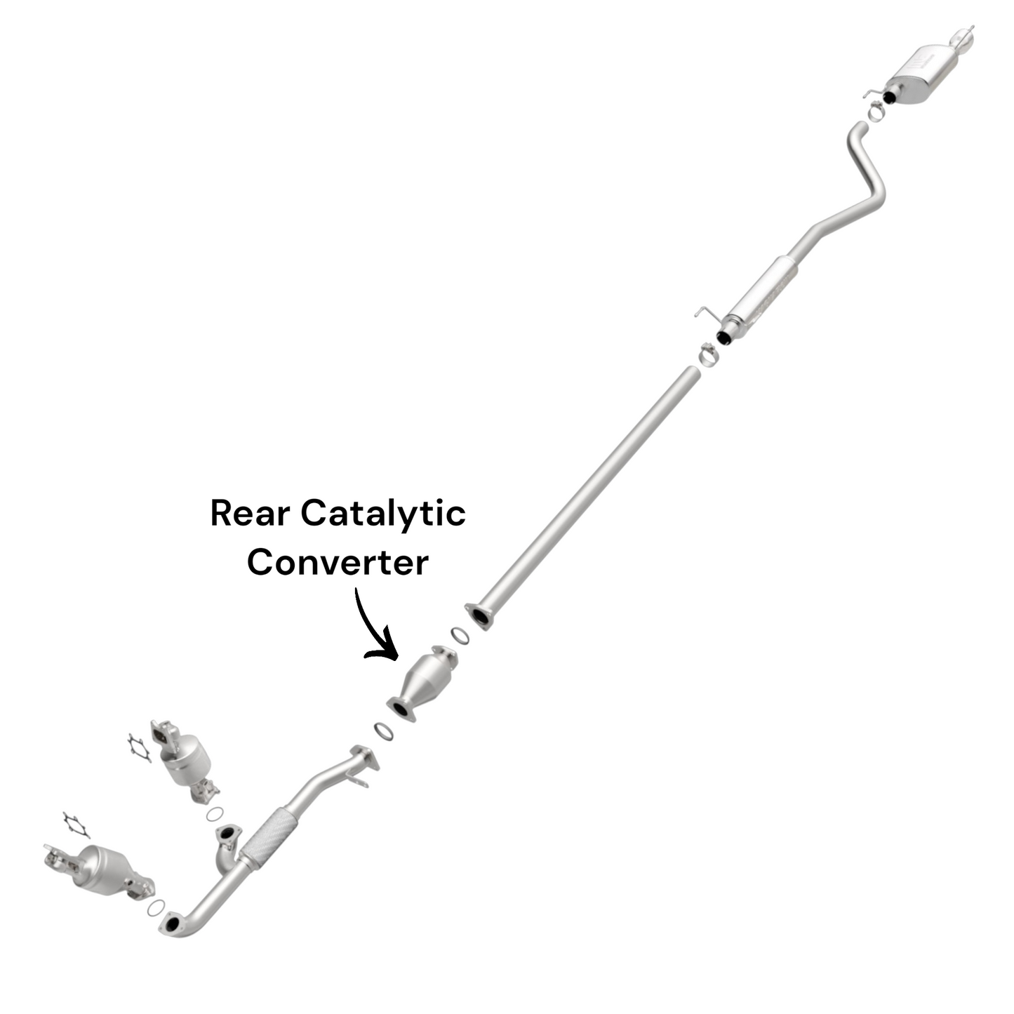 Honda Ridgeline 3.5L (2006-2011) Rear Catalytic Converter