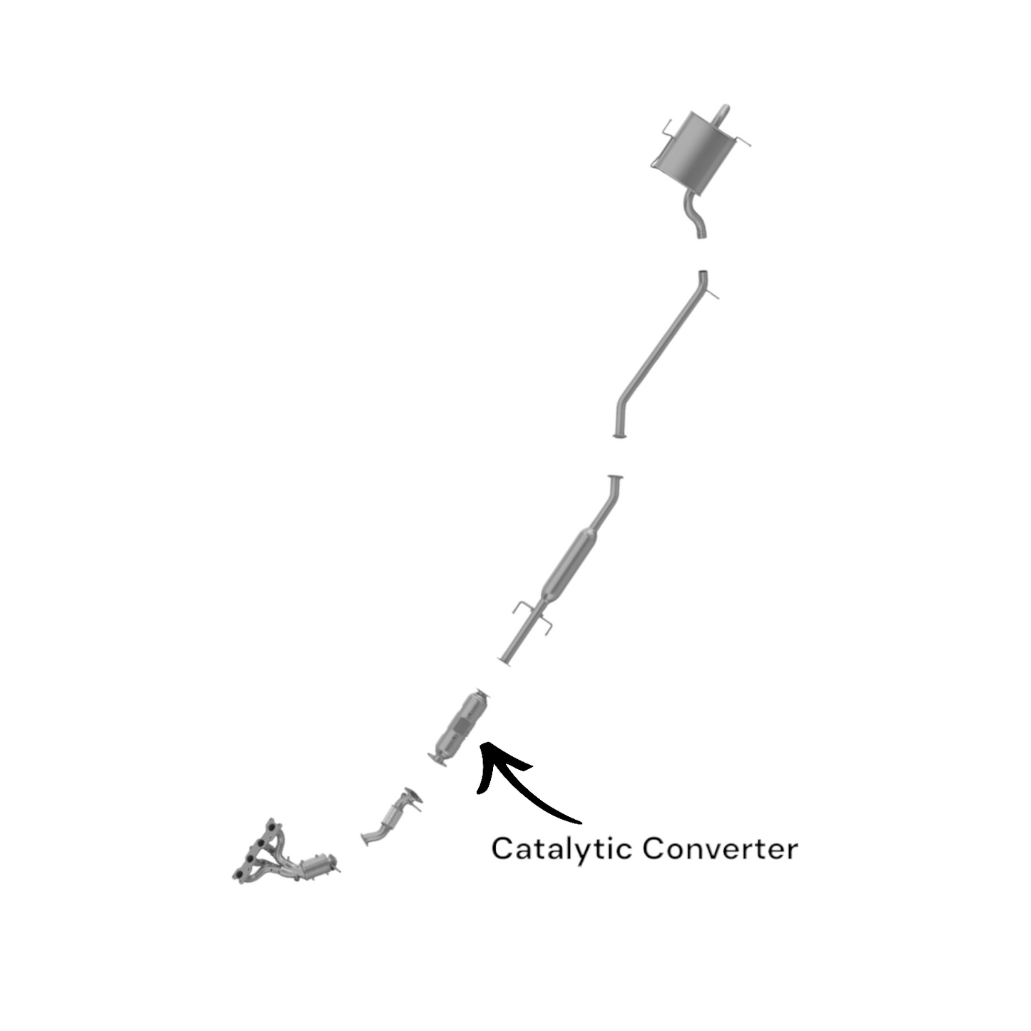 KIA Rondo 2.4L (2007-2008) Catalytic Converter