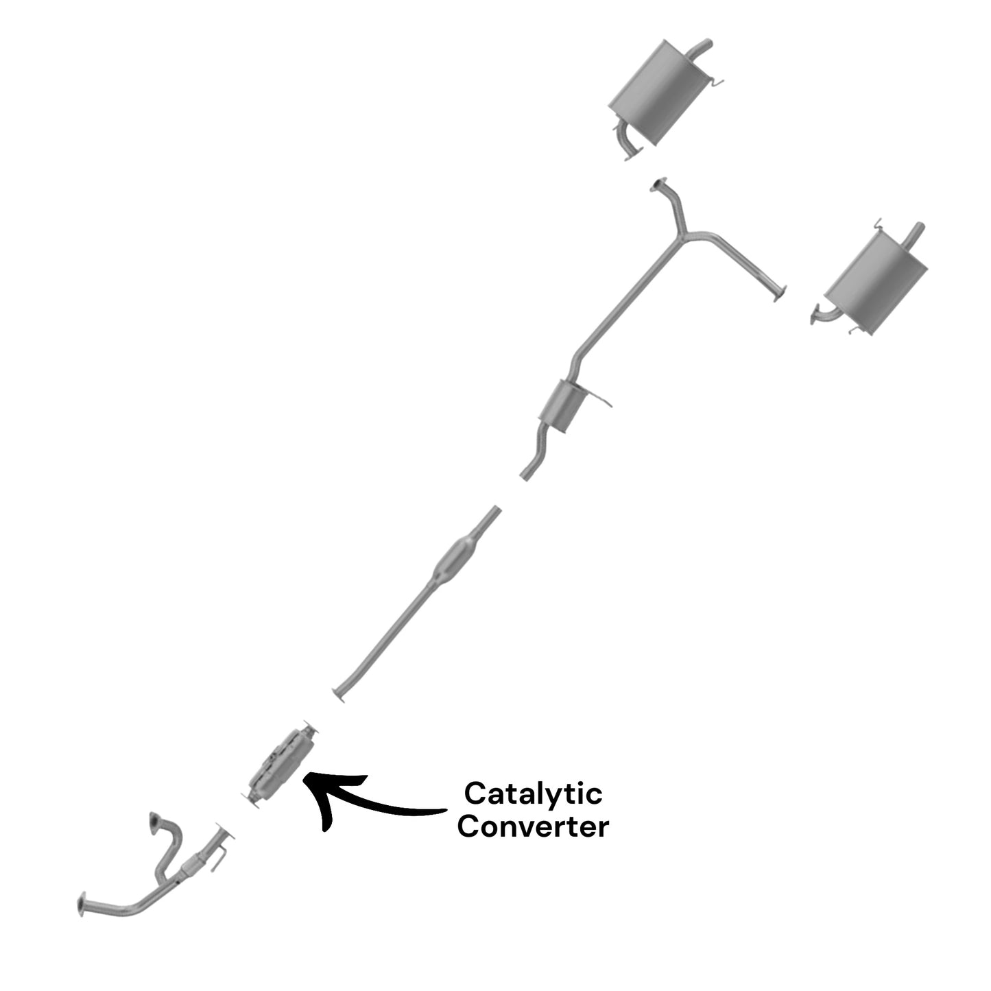 Honda Accord 3.0L (1998, 1999) (Federal Emissions System) Catalytic Converter