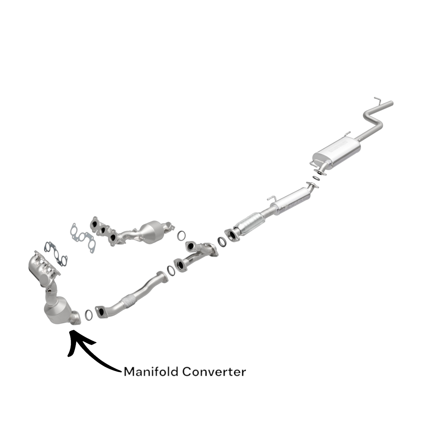 16392 - Toyota Sienna 3.3L (2004-2006) V6 Manifold Converter Driver Side AWD/FWD