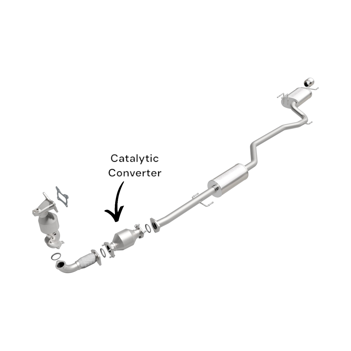 Honda Accord 2.4L (2008-2012) V4 Rear Catalytic Converter