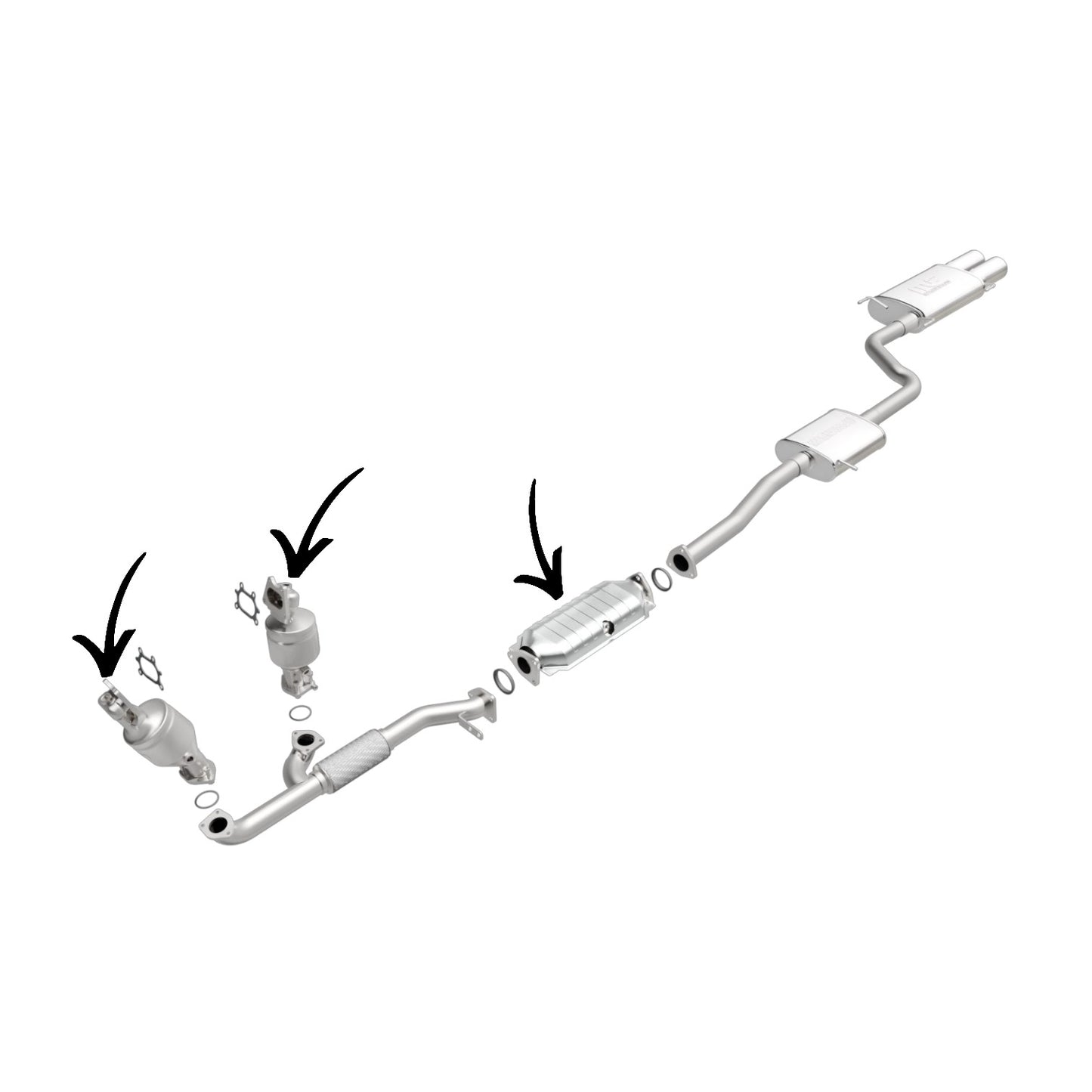 Honda Pilot 3.5L (2005-2008) V6 Front/Centre/Rear Converter (Set Of 3)