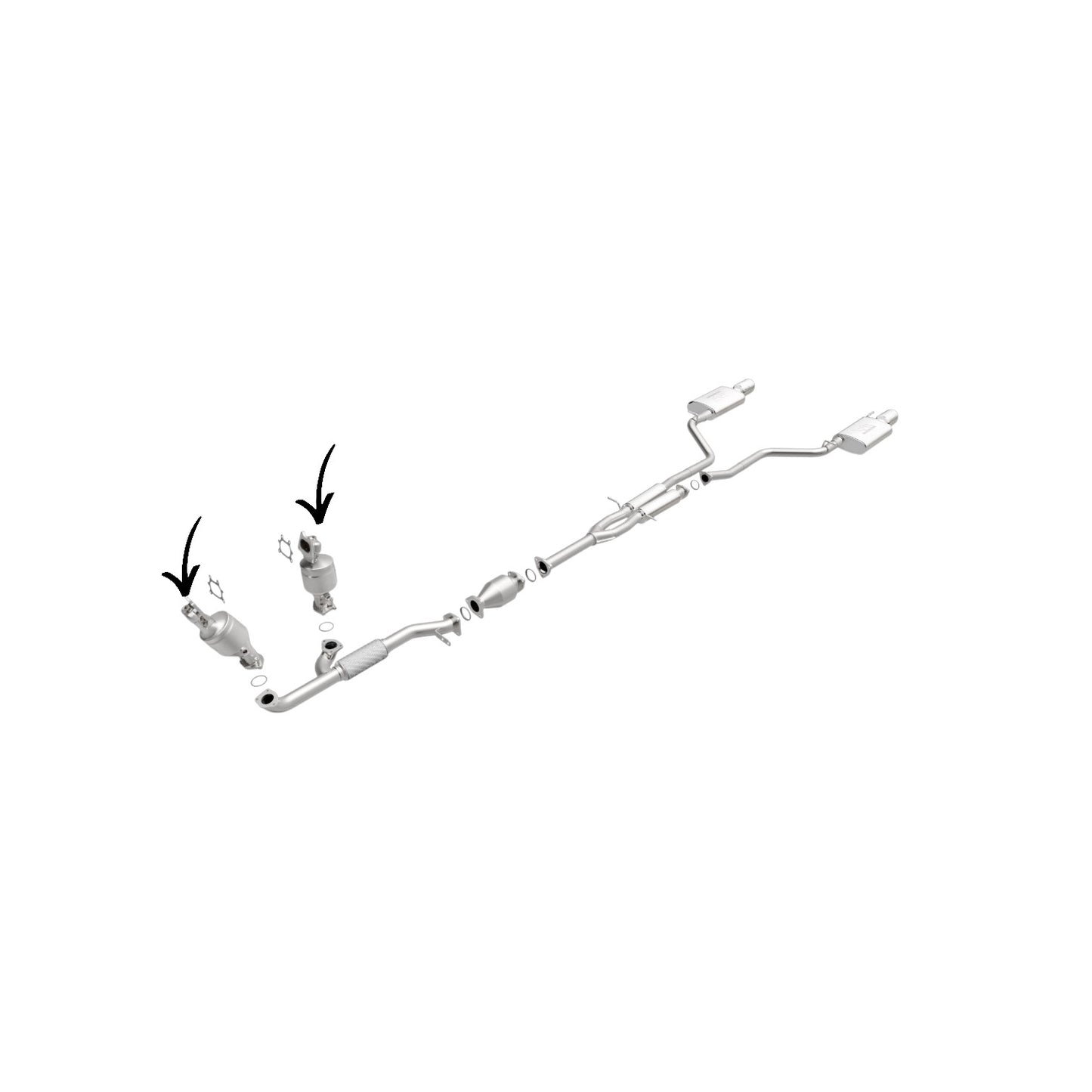 Convertisseur côté conducteur et côté passager pour Acura MDX 3.7L (2007-2009)