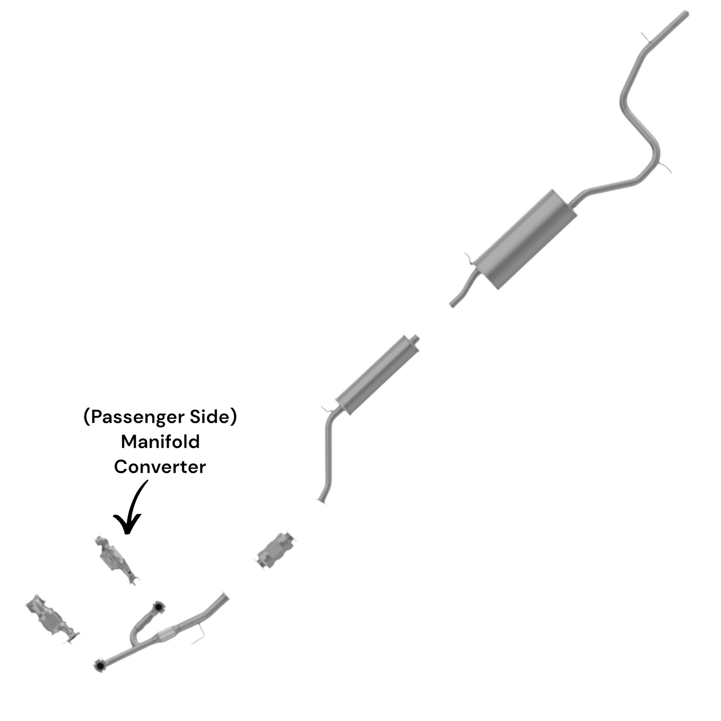Honda Odyssey 3.5L (2005-2010) (Passenger Side) Manifold Converter