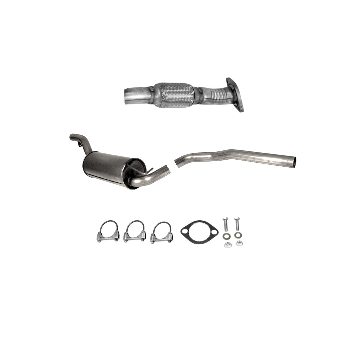 Ford Focus 2.0L 2008-2011 Flex Pipe and Middle Muffler (Except: PZEV)