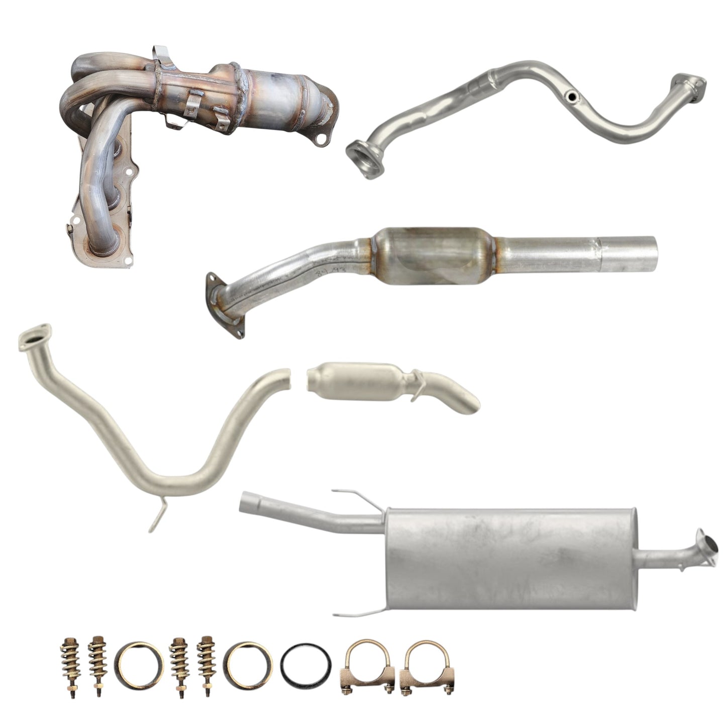 Toyota Rav4 2.4L (2006-2008) Manifold Converter, Pipe, Converter, Muffler and Resonator