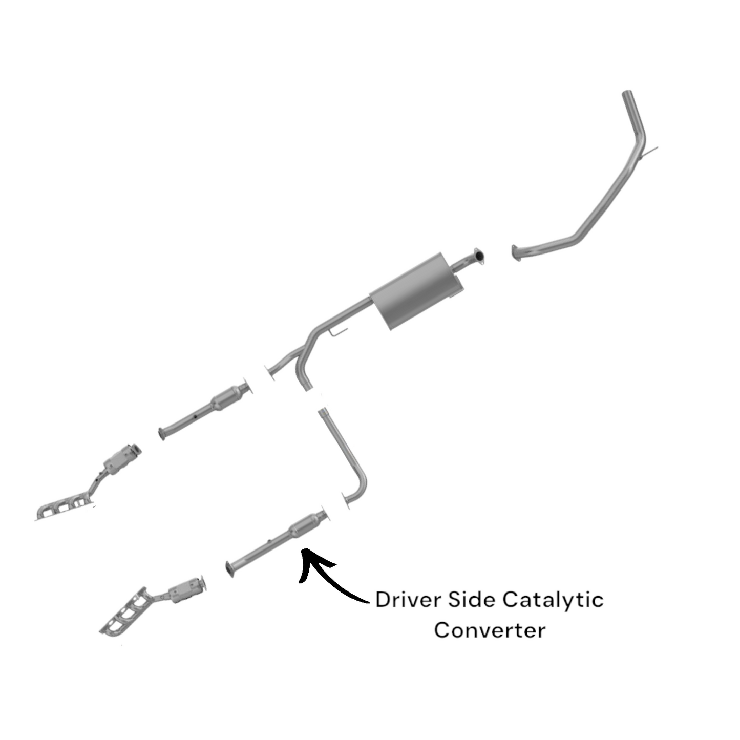 Nissan Pathfinder Armada 5.6L (2004) Driver Side Catalytic Converter