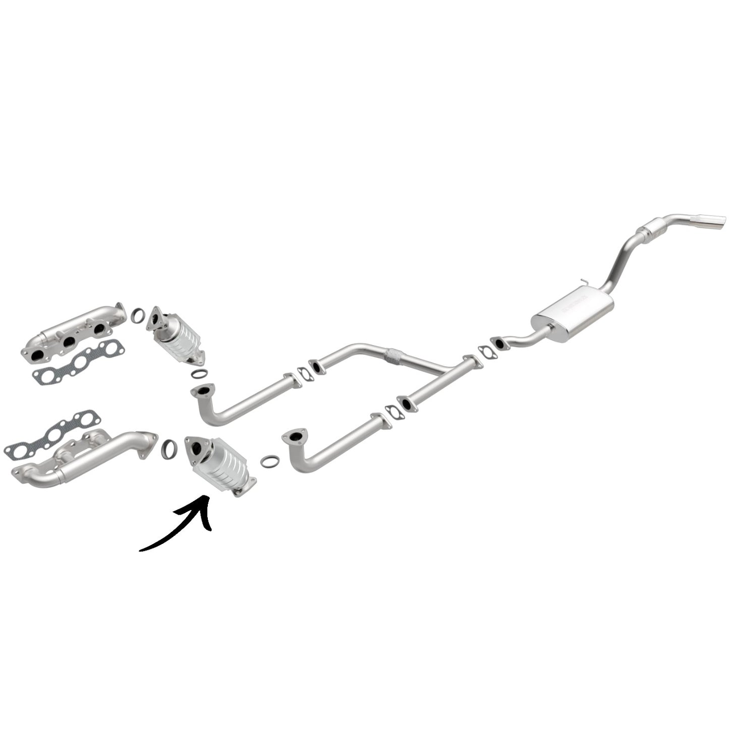 Nissan Xterra 2000-2004 3.3L Catalytic Converter (Driver Side) SUPERCHARGER