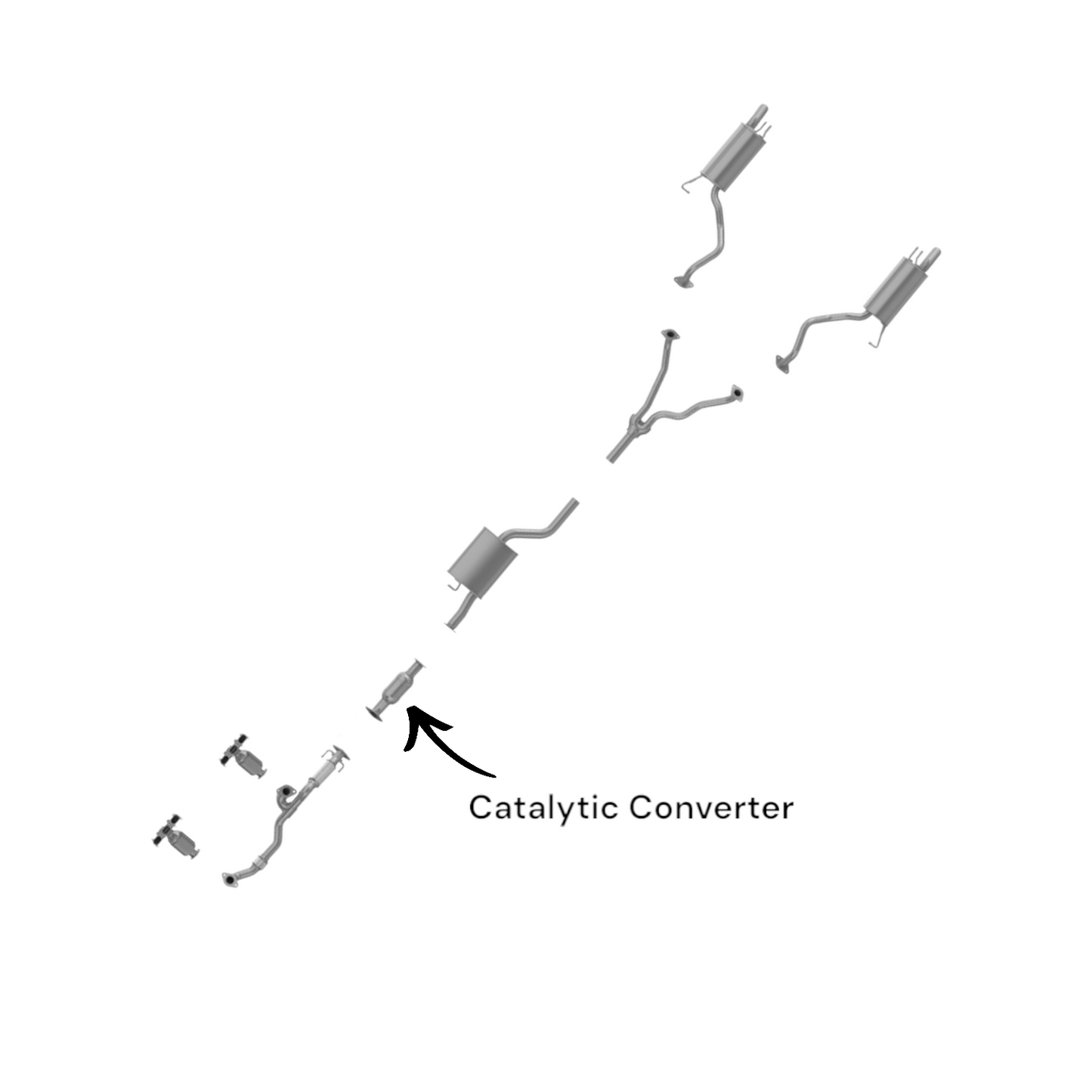 Hyundai Santa Fe 2.7L (2007-2009) Catalytic Converter