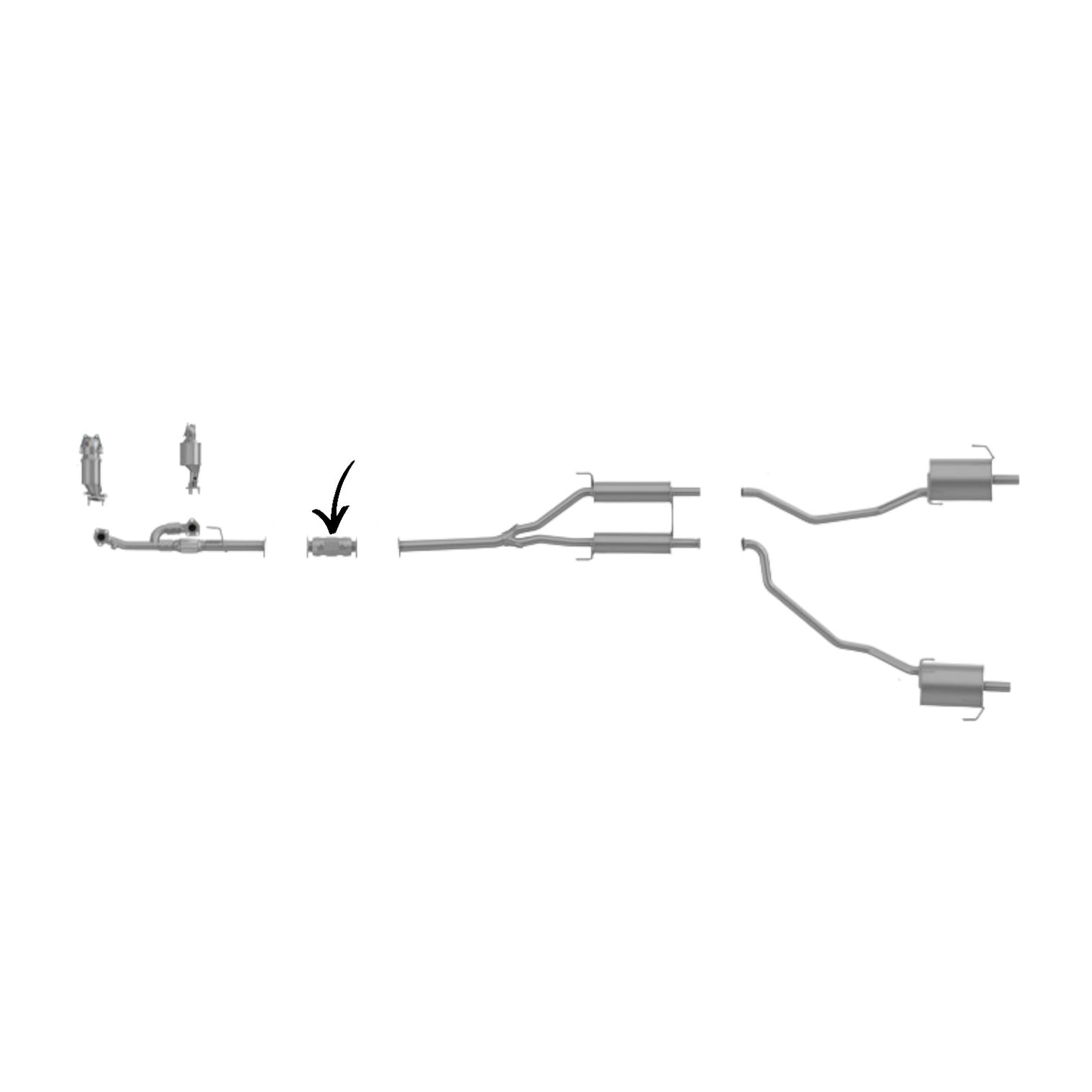 Acura MDX 3.7L (2007-2009) Rear Catalytic Converter
