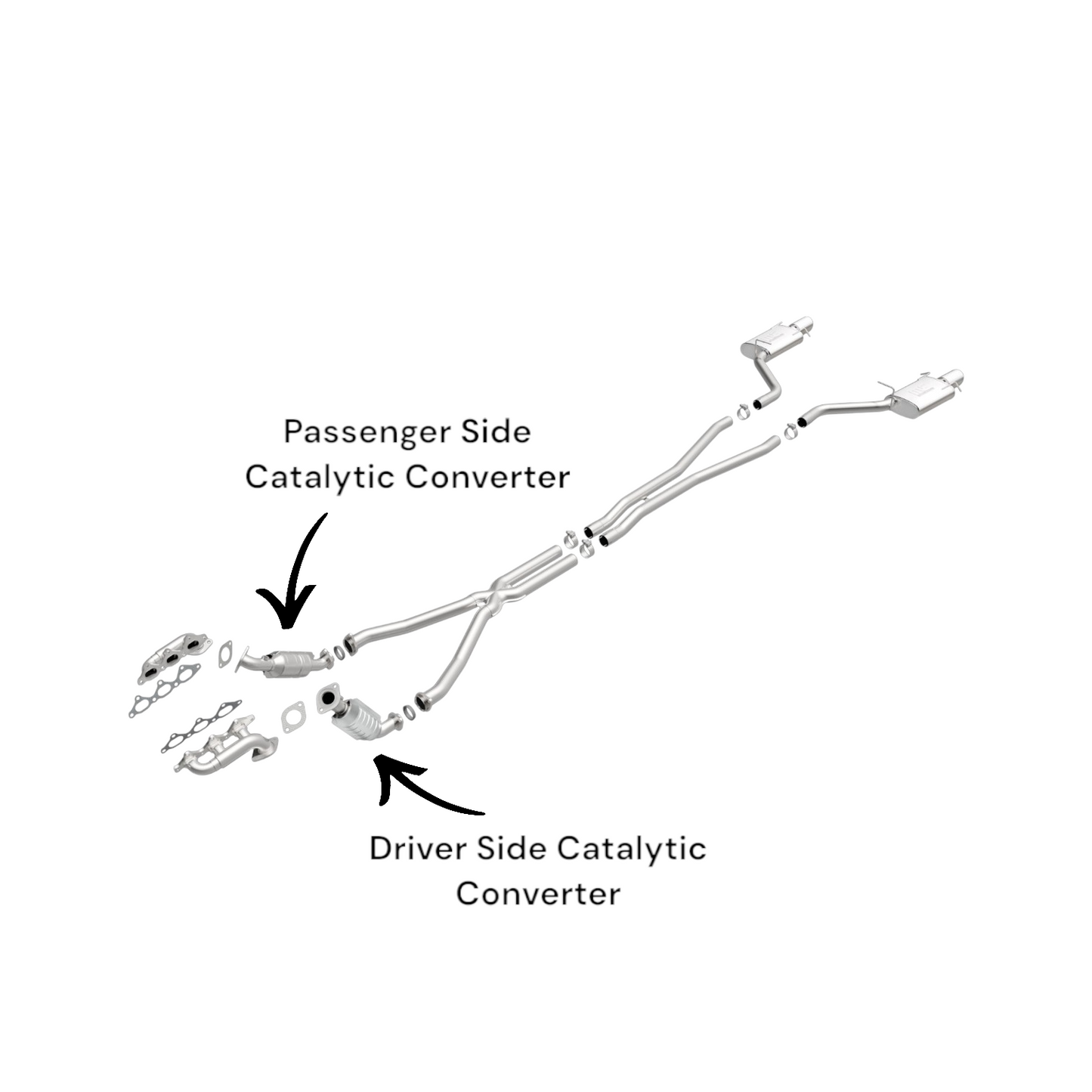 Cadillac CTS 3.6L (2004-2007) Driver & Passenger Side Catalytic Converter