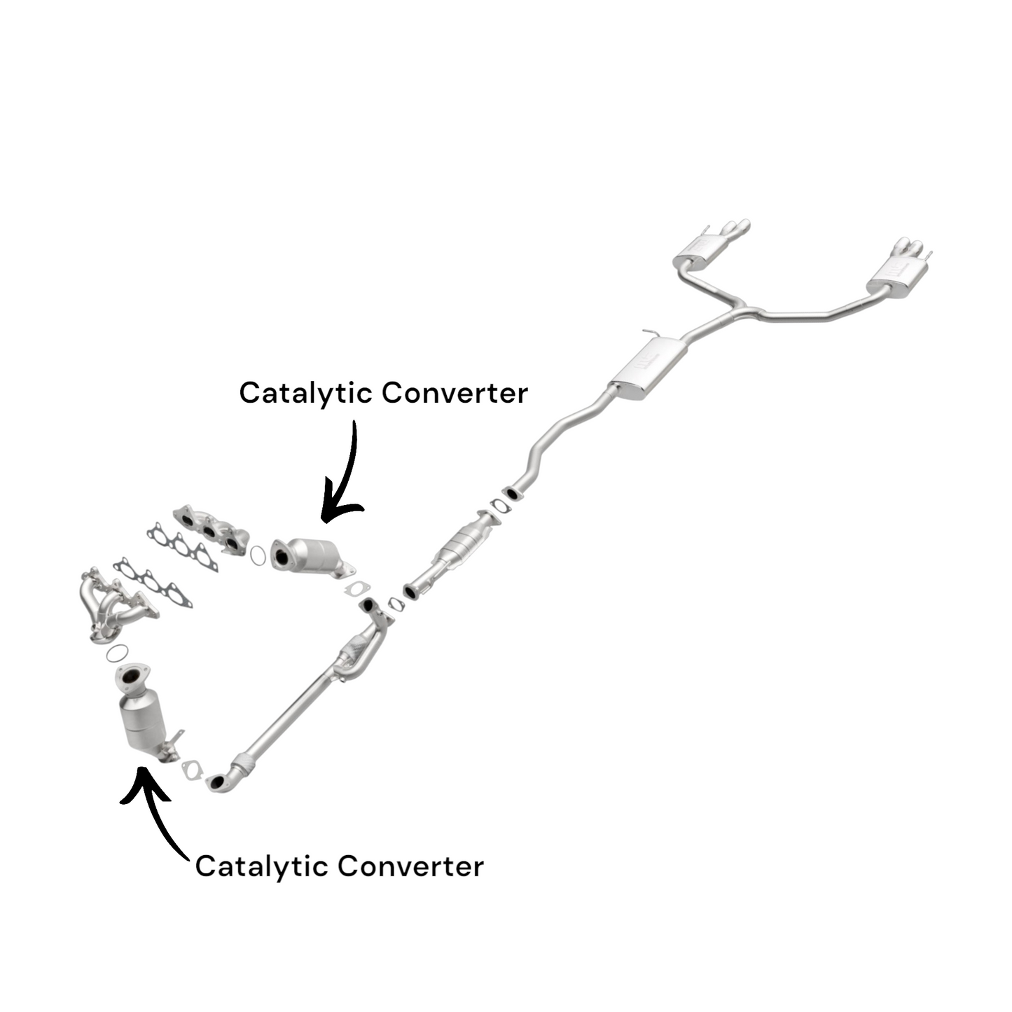 Saturn Outlook 3.6L (2009-2010) V6 Driver Side & Passenger Side Catalytic Converters