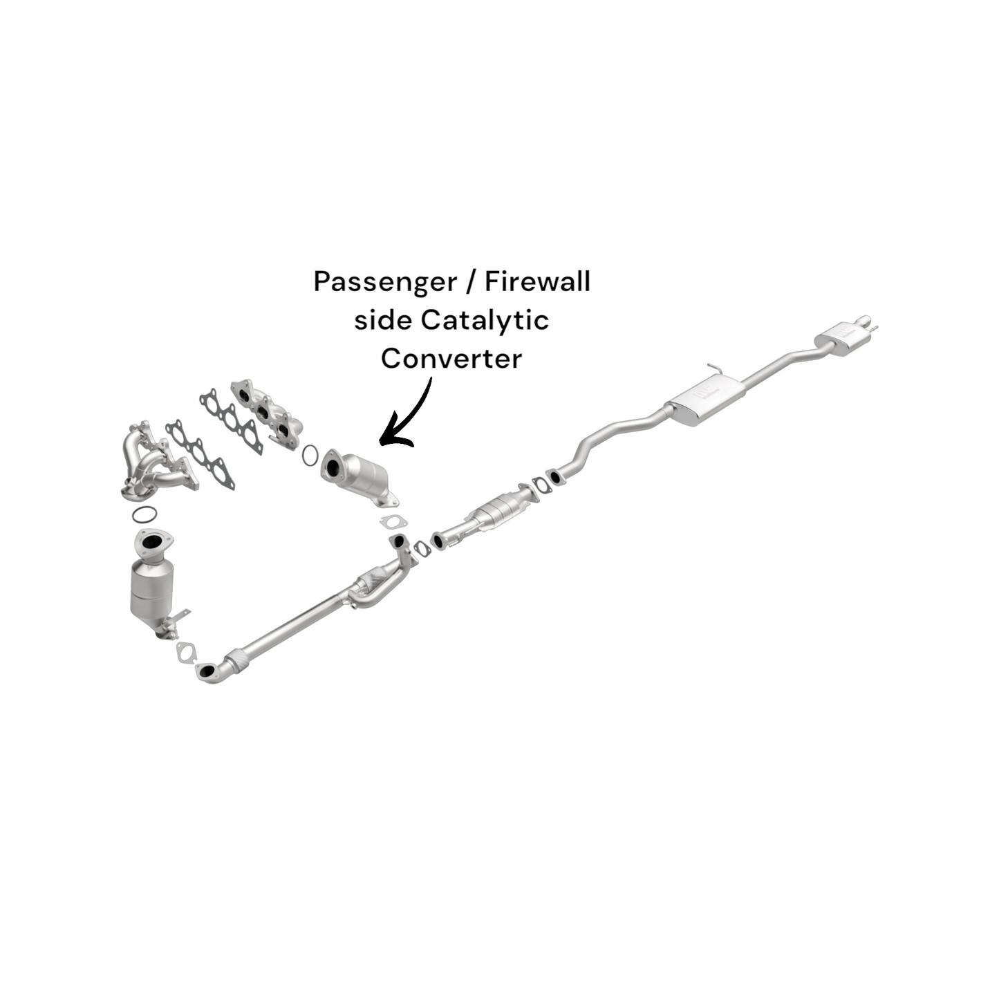 Chevrolet Traverse 3.6L (2009-2017) V6 Passenger / Firewall Side Catalytic Converter