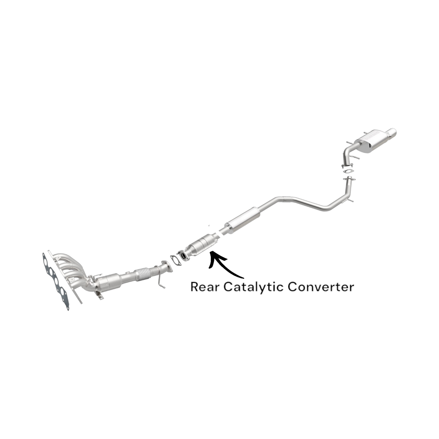 Mazda 5 2.3L (2006-2010) V4 Rear Catalytic Converter