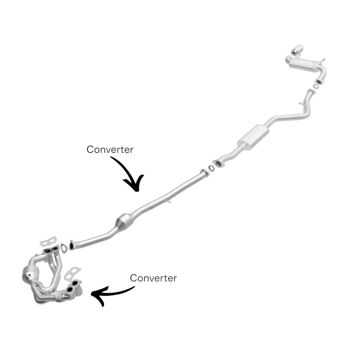 Subaru Impreza 2.5L 2008-2011 Direct-Fit Converters