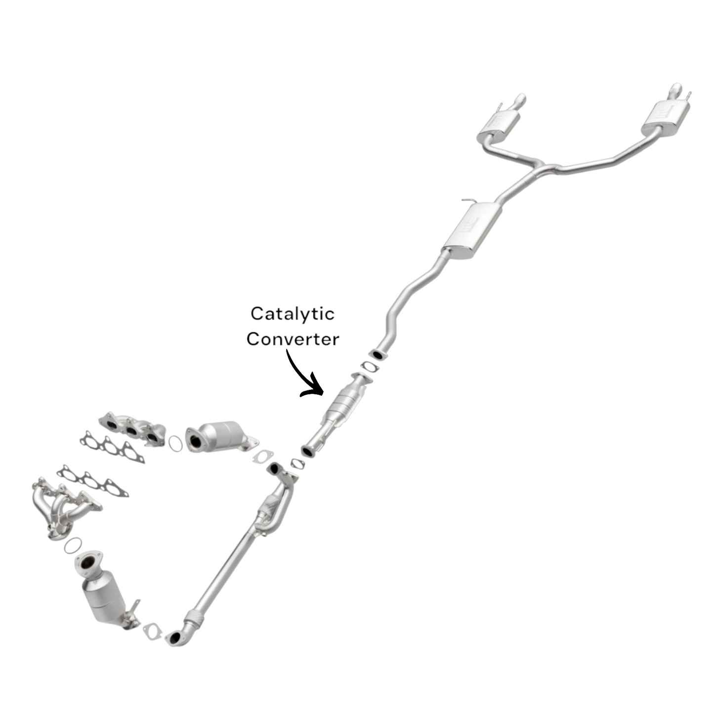 Convertisseur catalytique arrière pour Buick Enclave 3.6L (2009-2017)