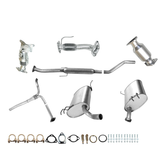 Acura TSX 2.4L (2009-2014) Manifold Converter, Flex Pipe, Catalytic Converter, Resonator, Y pipe with Right Muffler and Left Muffler