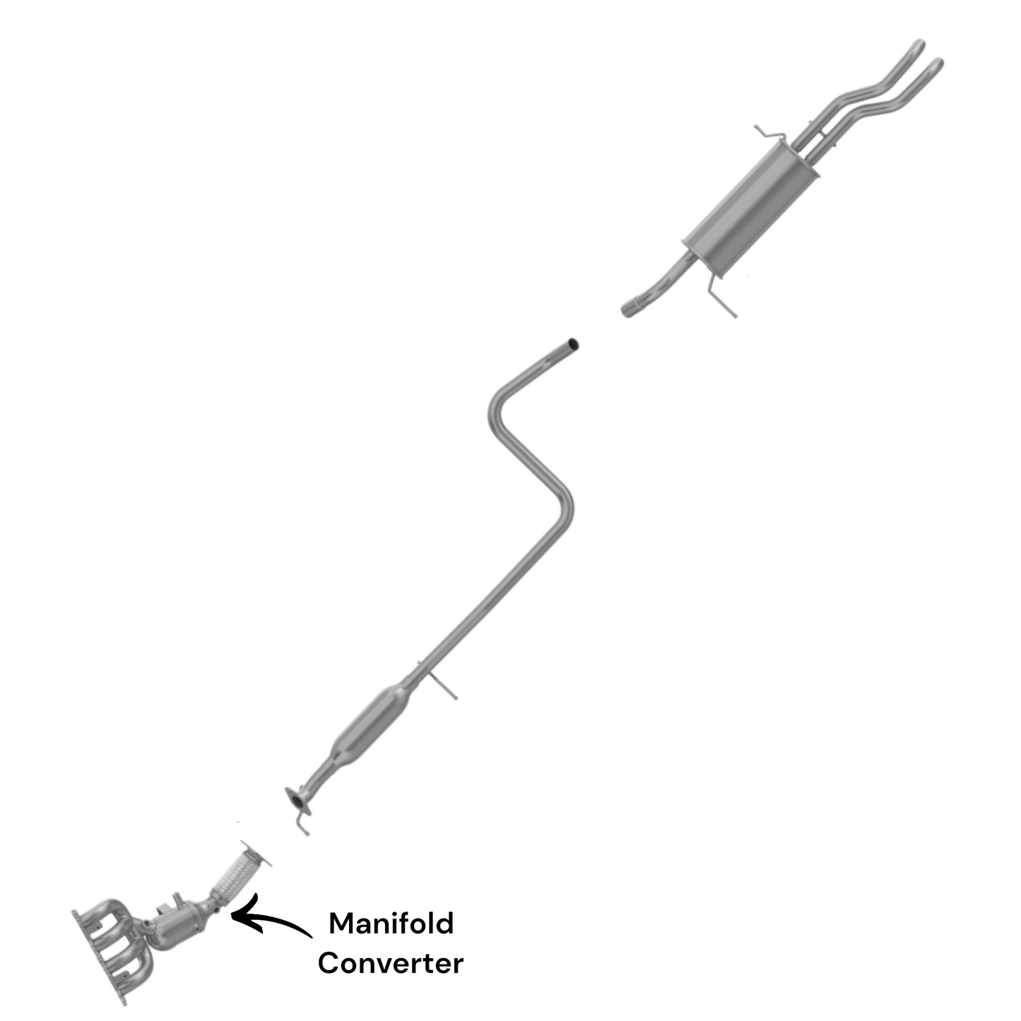 Convertisseur de collecteur pour Ford Fiesta 1.6L (2011-2019)