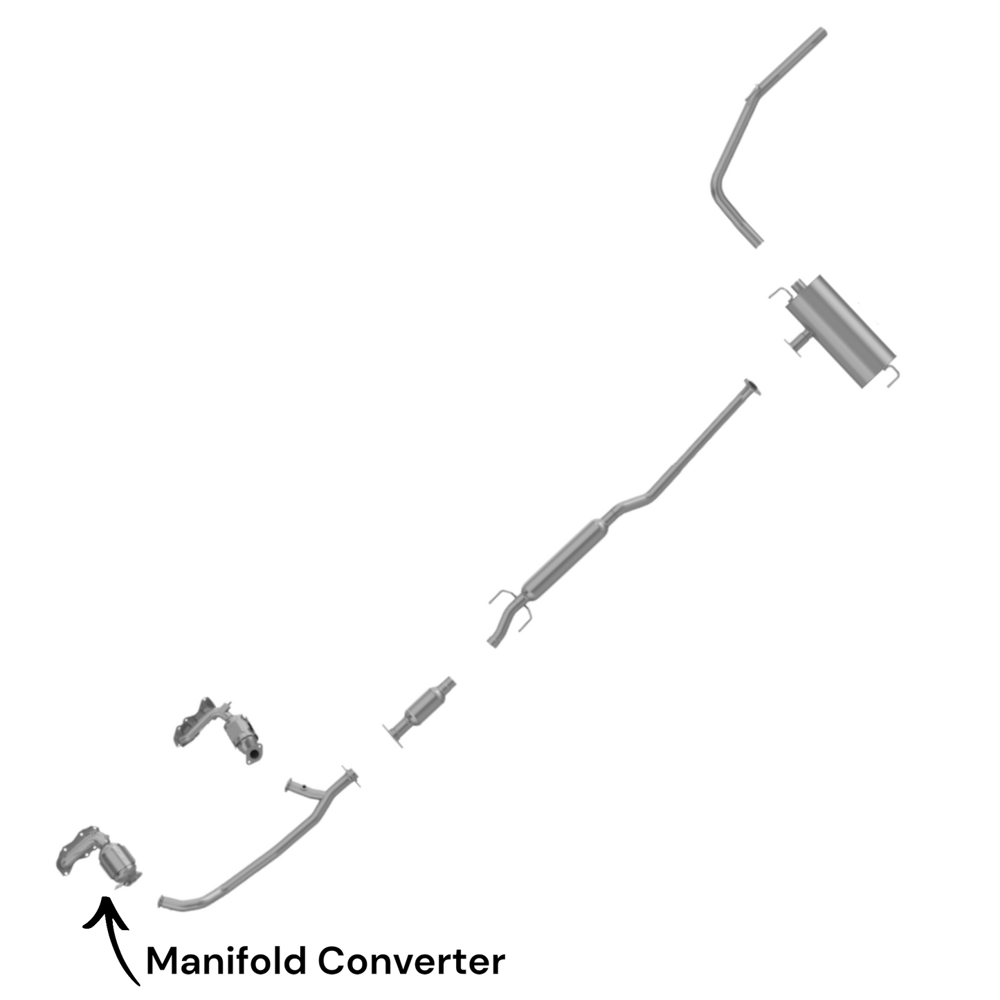 Toyota Sienna 3.5L (2007-2016) (Front Left) (Driver Side) Manifold Converter