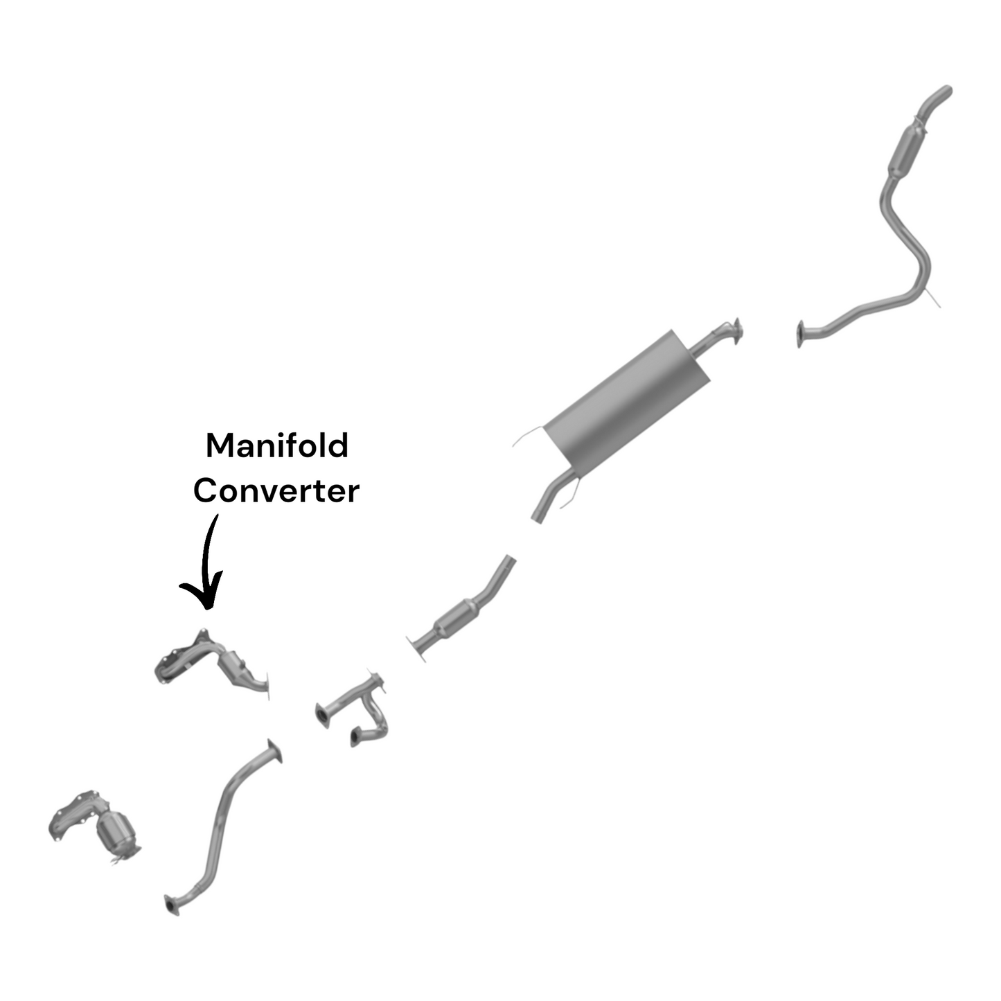 Toyota Rav4 3.5L (2006-2012) (Front Right) (Passenger Side) Manifold Converter