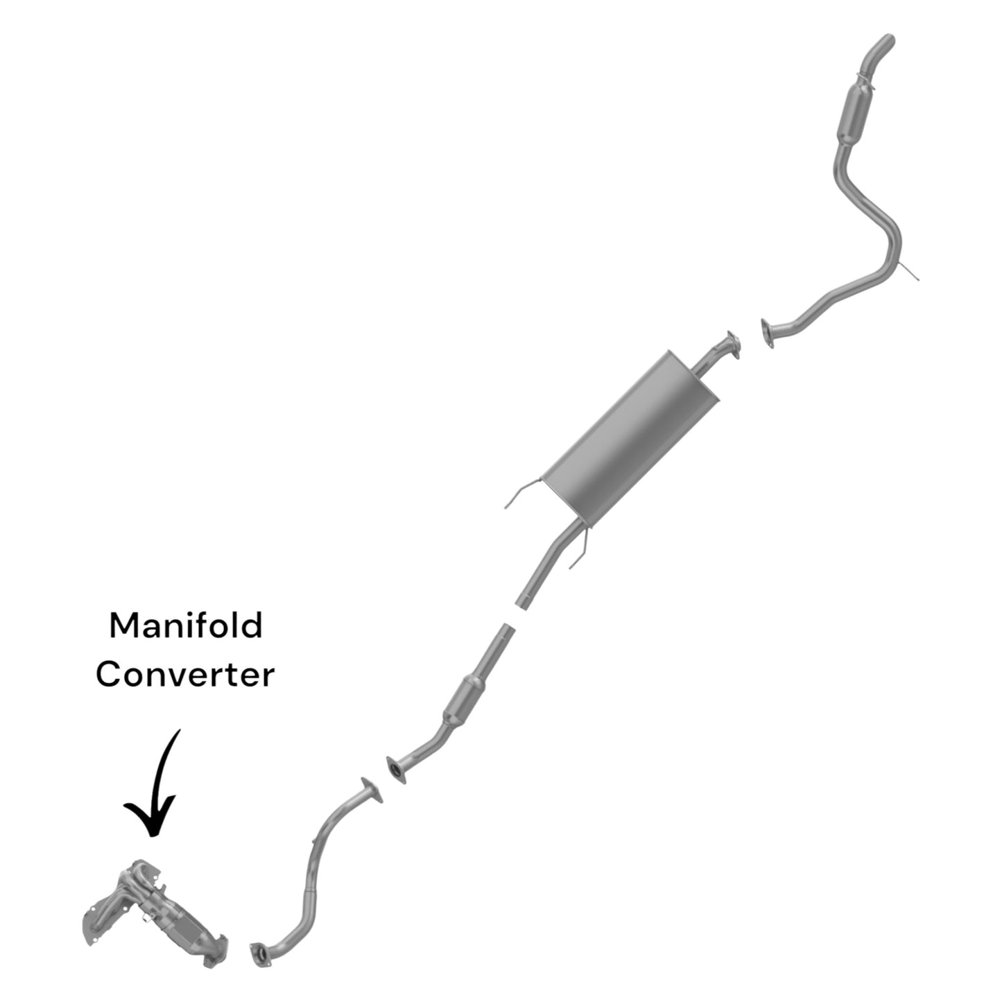 Toyota RAV4 2.5L (2009-2018) (Non-Hybrid) Manifold Converter