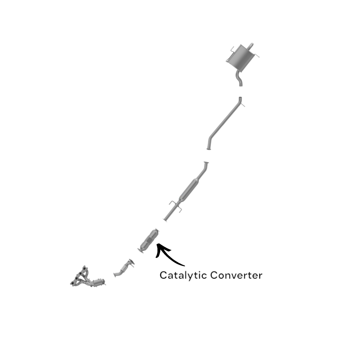 KIA Rondo 2.4L (2009-2010) Catalytic Converter
