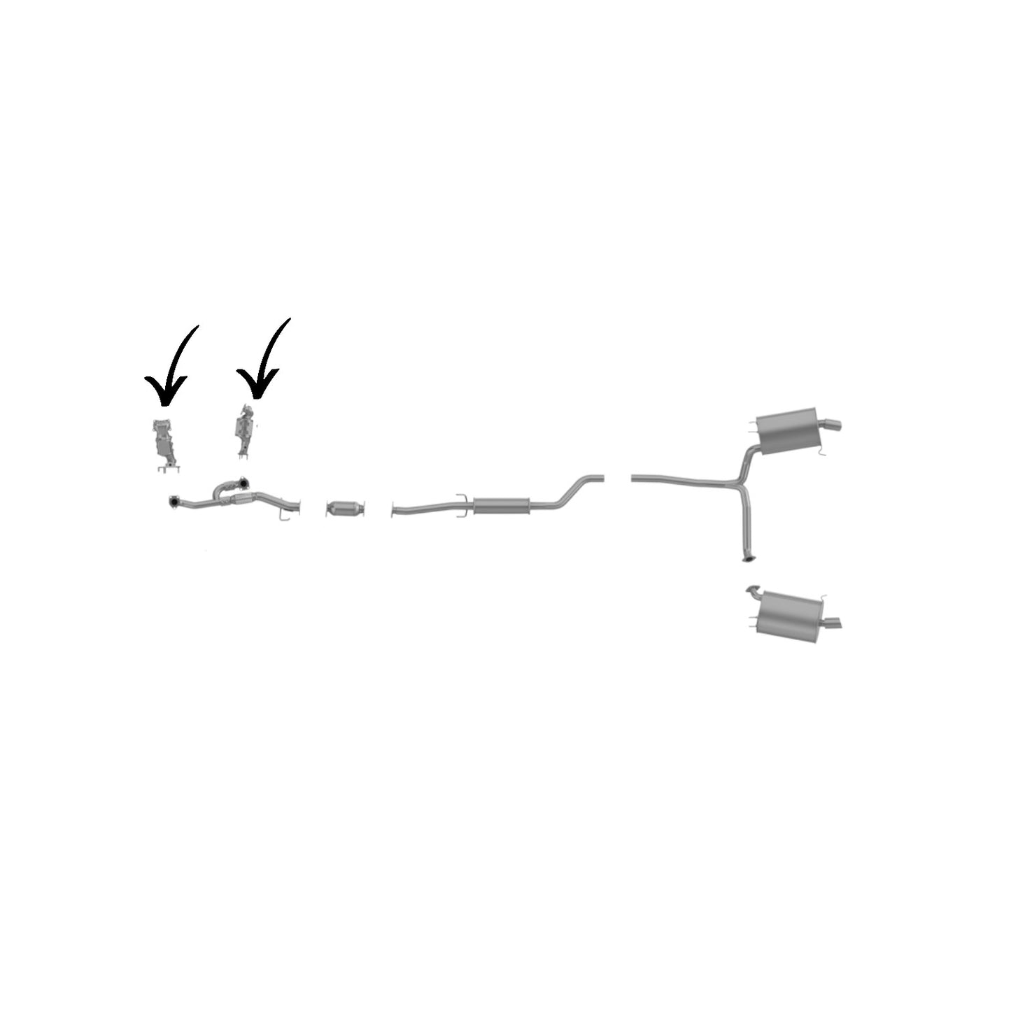 Honda Accord Crosstour 3.5L (2010-2011) Driver & Passenger Side Manifold Converter