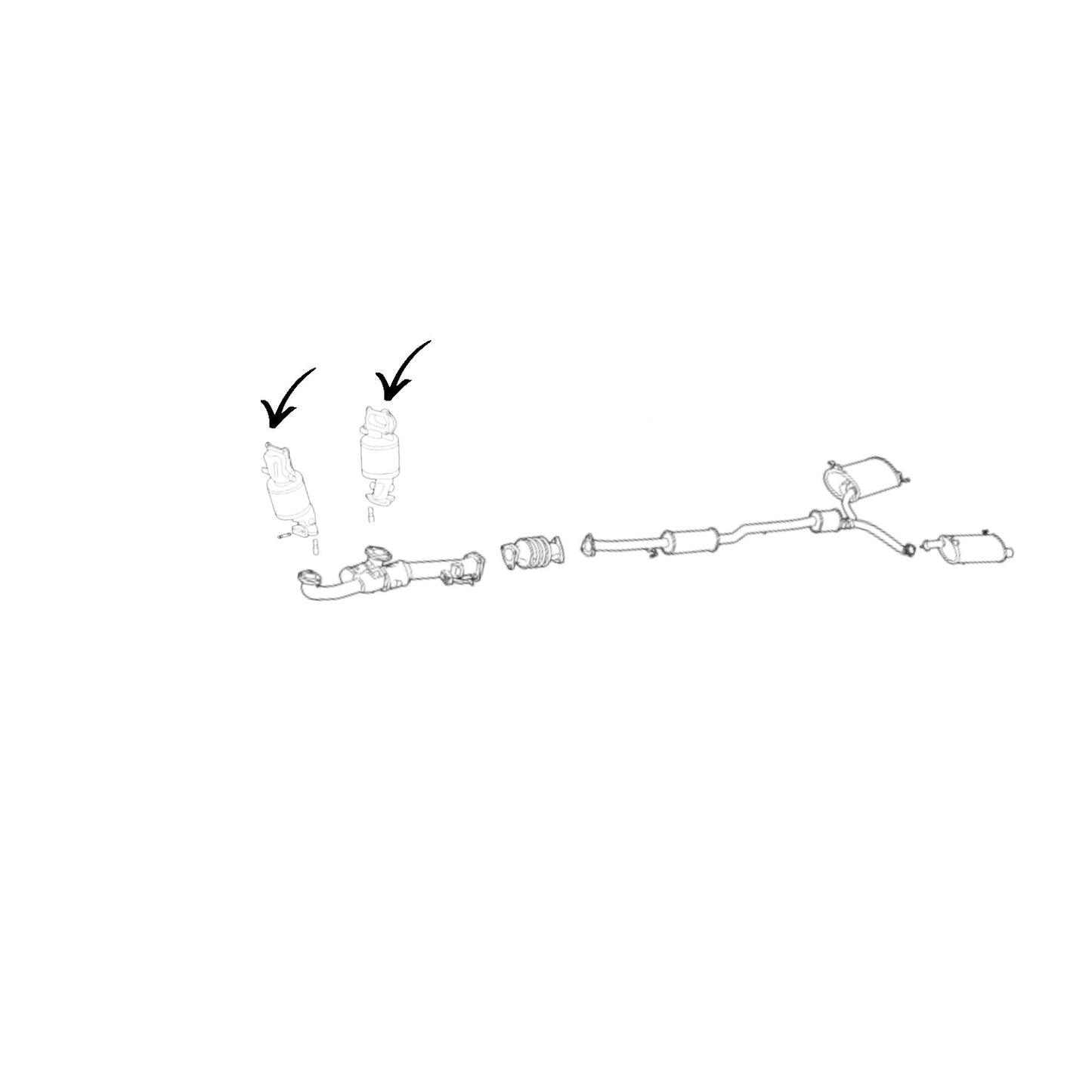 Acura TSX 3.5L 2010-2014 Driver & Passenger Side Manifold Converter