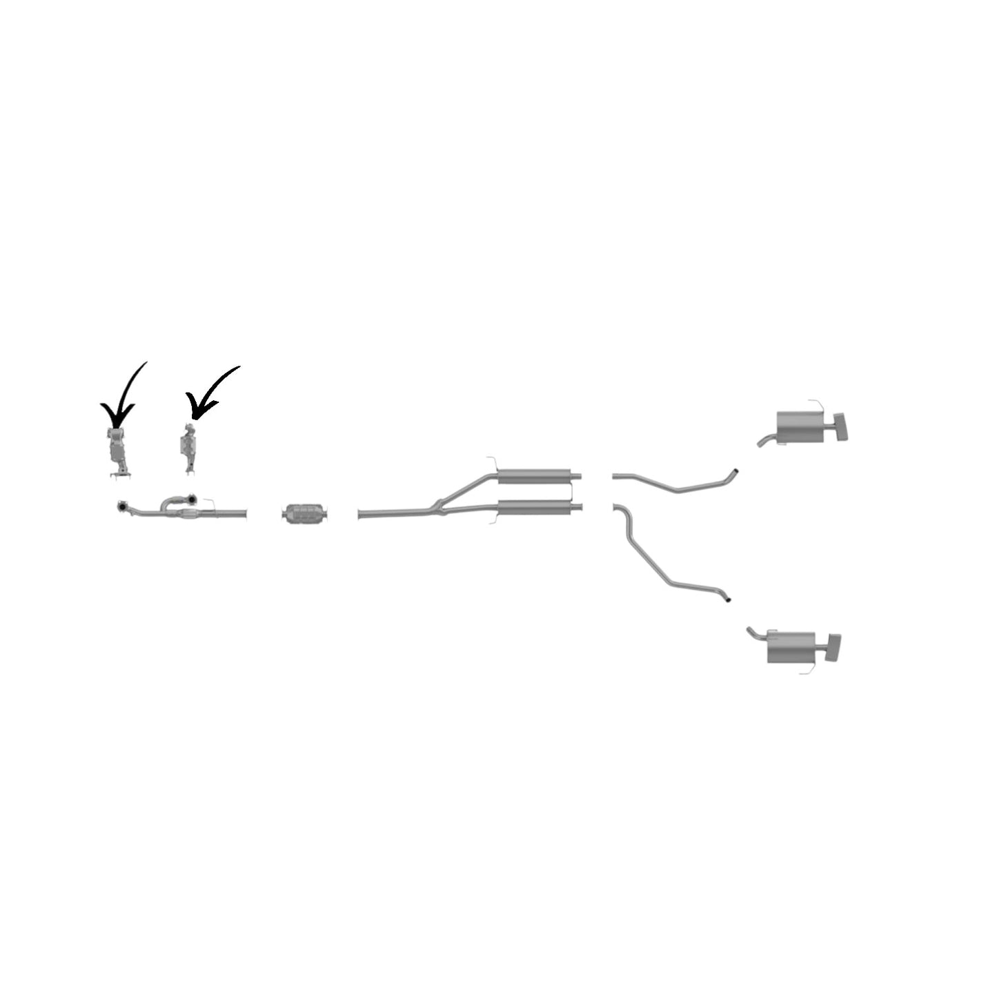 Acura ZDX 3.7L 2010-2013 Driver & Passenger Side Manifold Converter