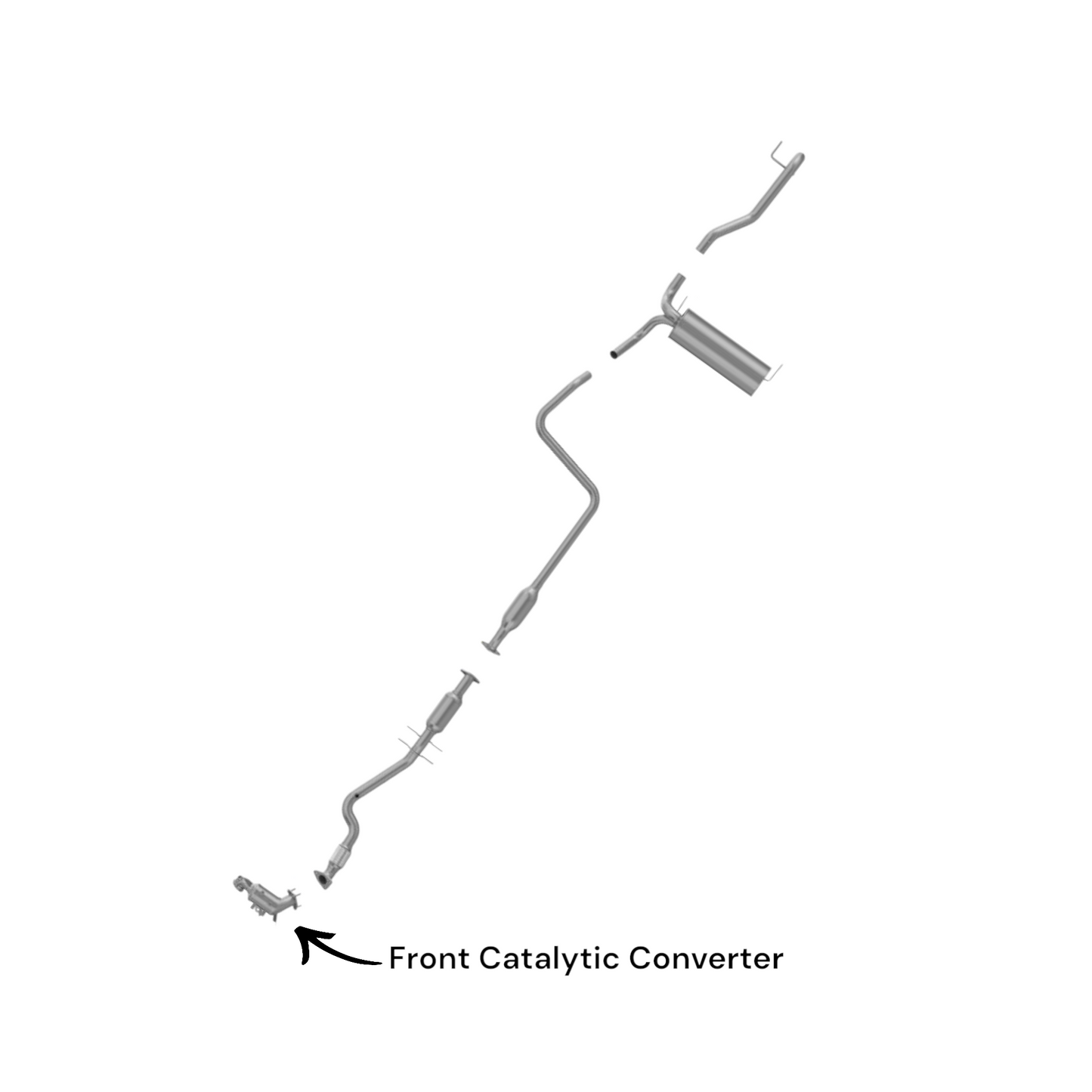 Chevrolet Cruze Limited 1.4L (2016) Turbo Front Catalytic Converter
