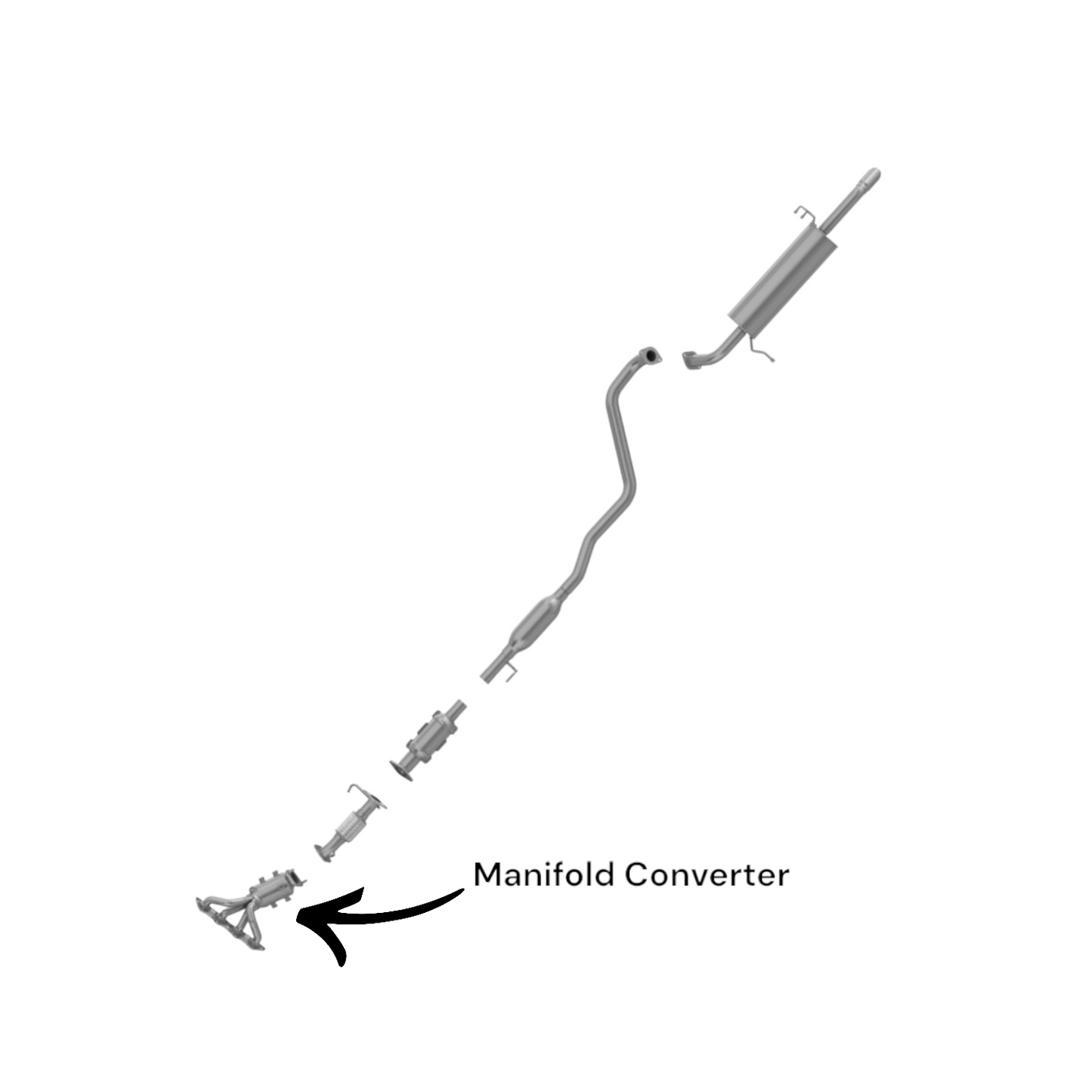 Hyundai Accent 1.6L (2012-2017) Manifold Converter