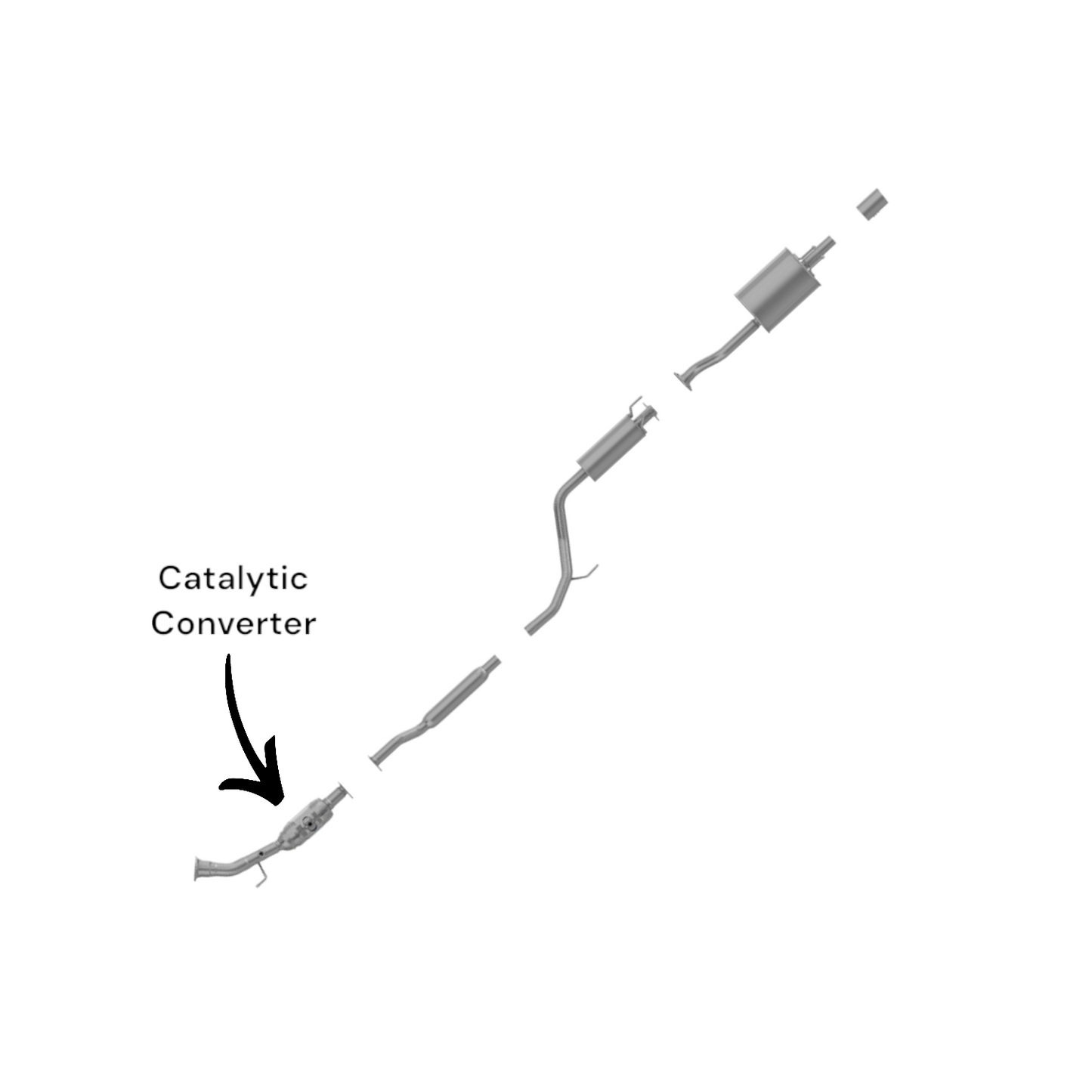 Honda Civic Si 2.0L (2006-2011) Middle Catalytic Converter