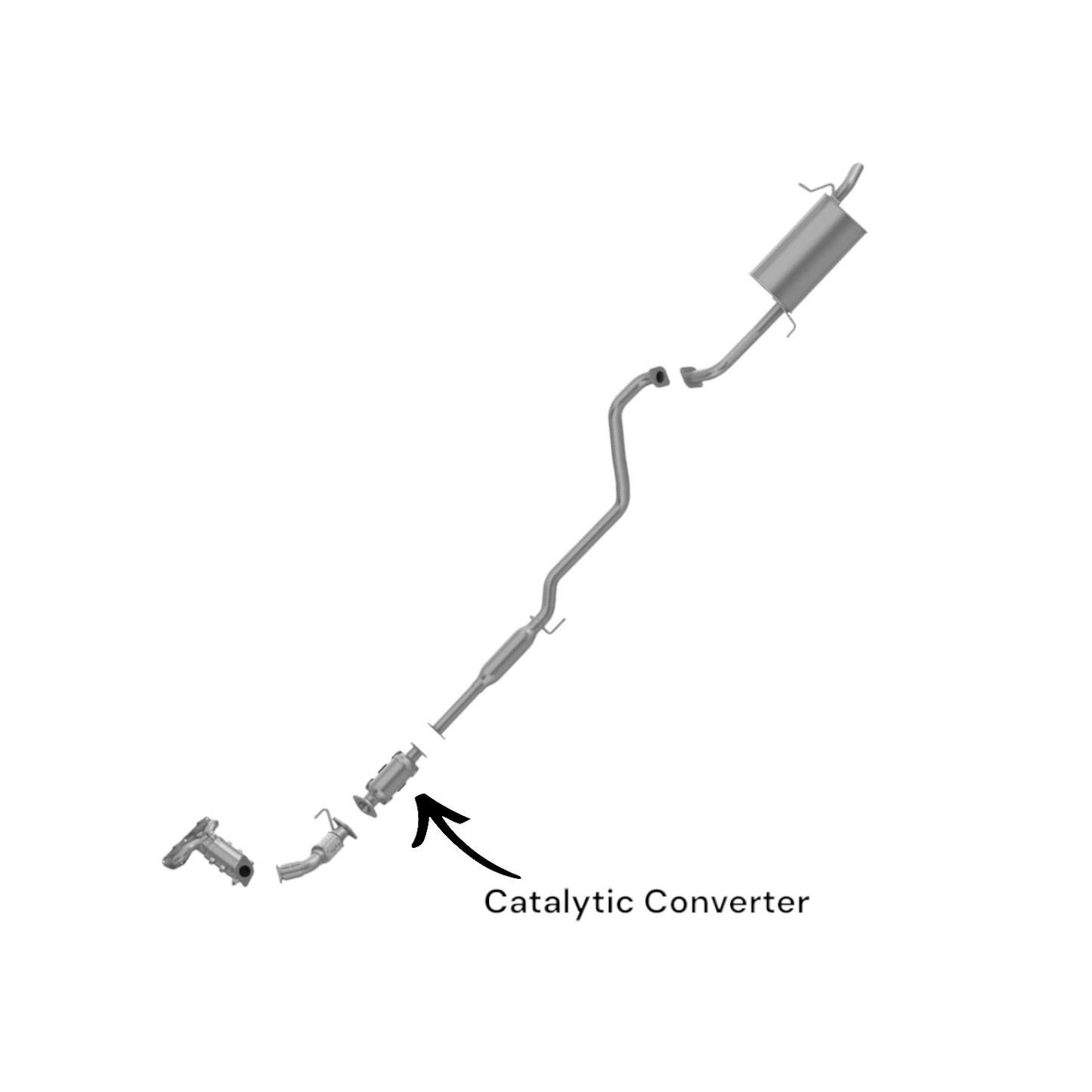 Hyundai Elantra 1.8L (2011-2016) Direct Fit Catalytic Converter (California Emission Only)
