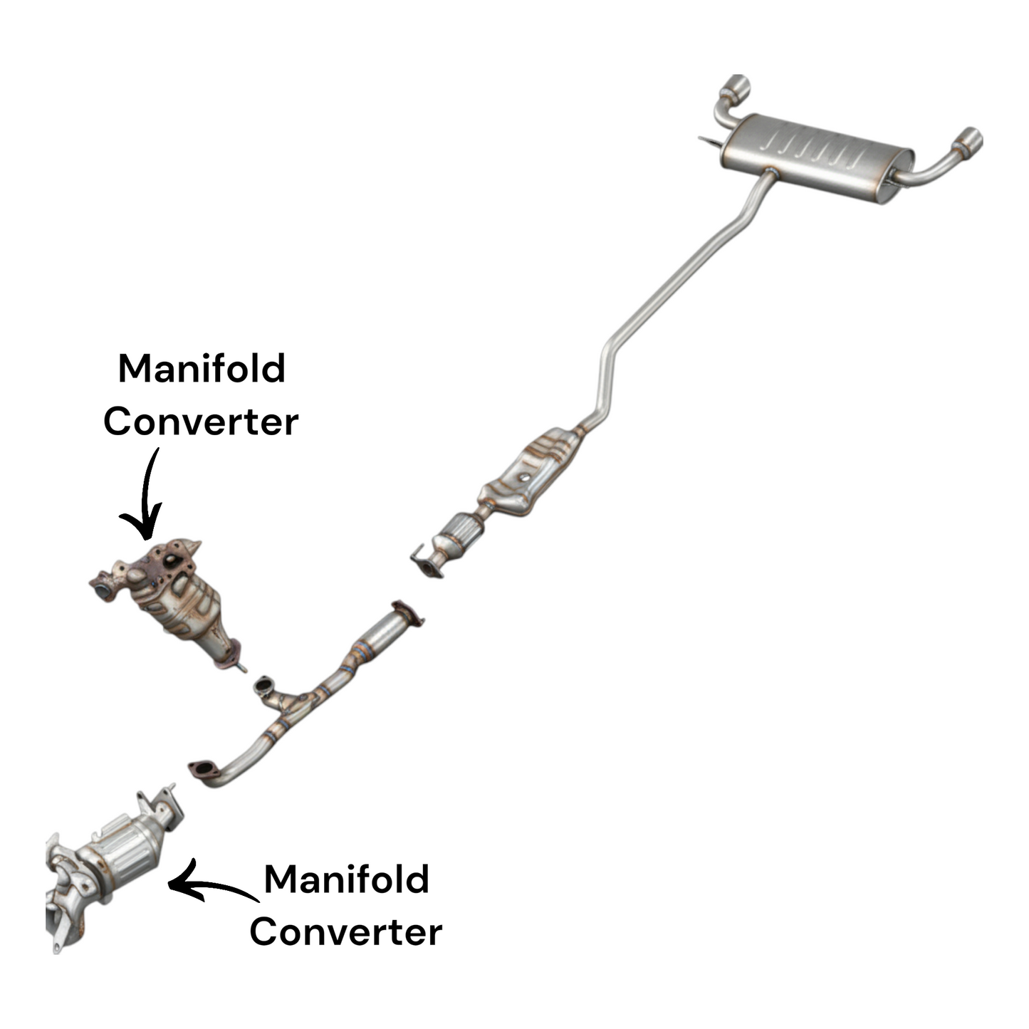 Ford Edge 3.5L (2015-2018) Both Side Manifold Converters