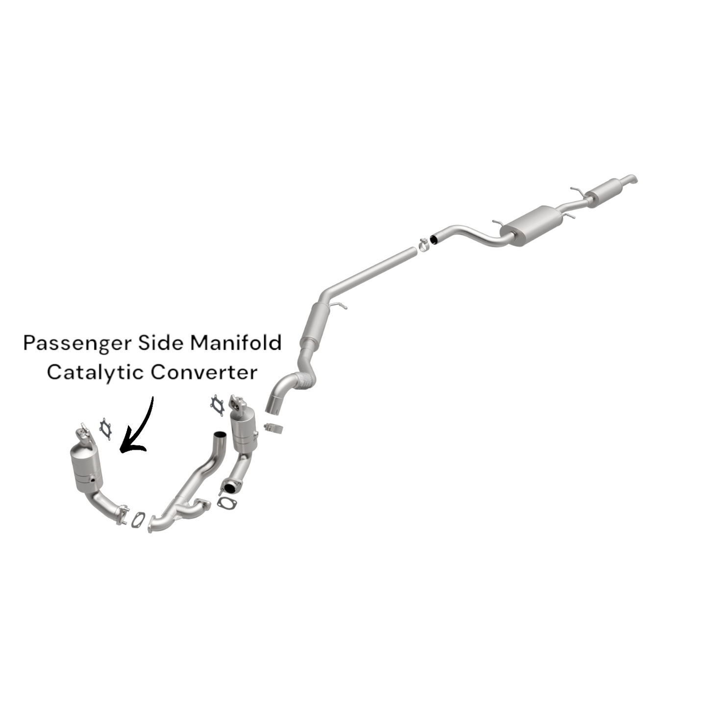 Volkswagen Routan 3.6L (2011-2014) Passenger Side Manifold Catalytic Converter