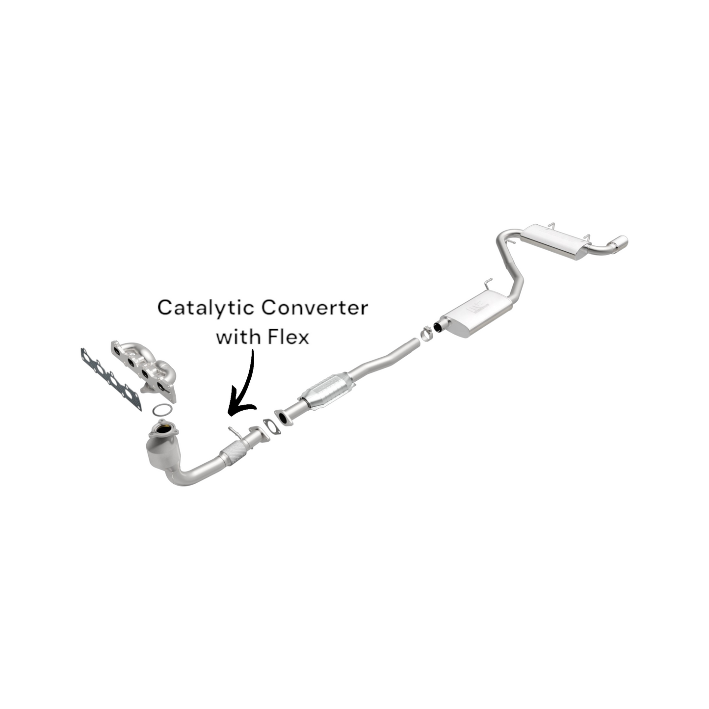 GMC Terrain (2010-2017) 2.4L Front Catalytic Converter with Flex