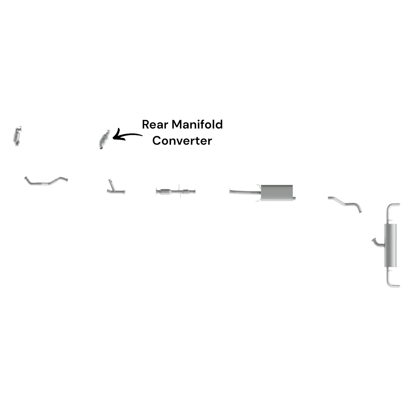 Lexus RX350 3.5L (2016-2022) Rear Manifold Converter