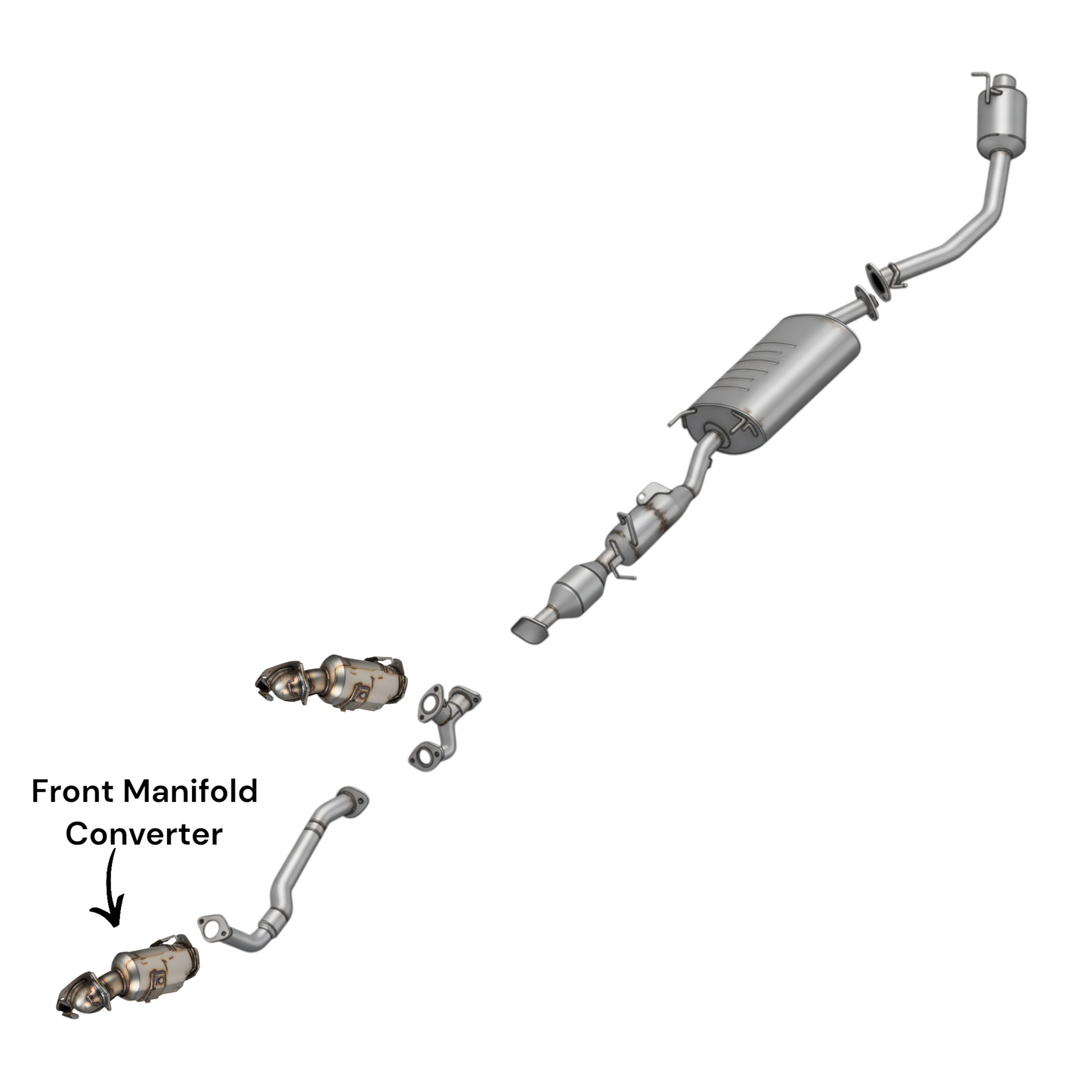 Lexus RX450h 3.5L (2016-2022) Front Manifold Converter