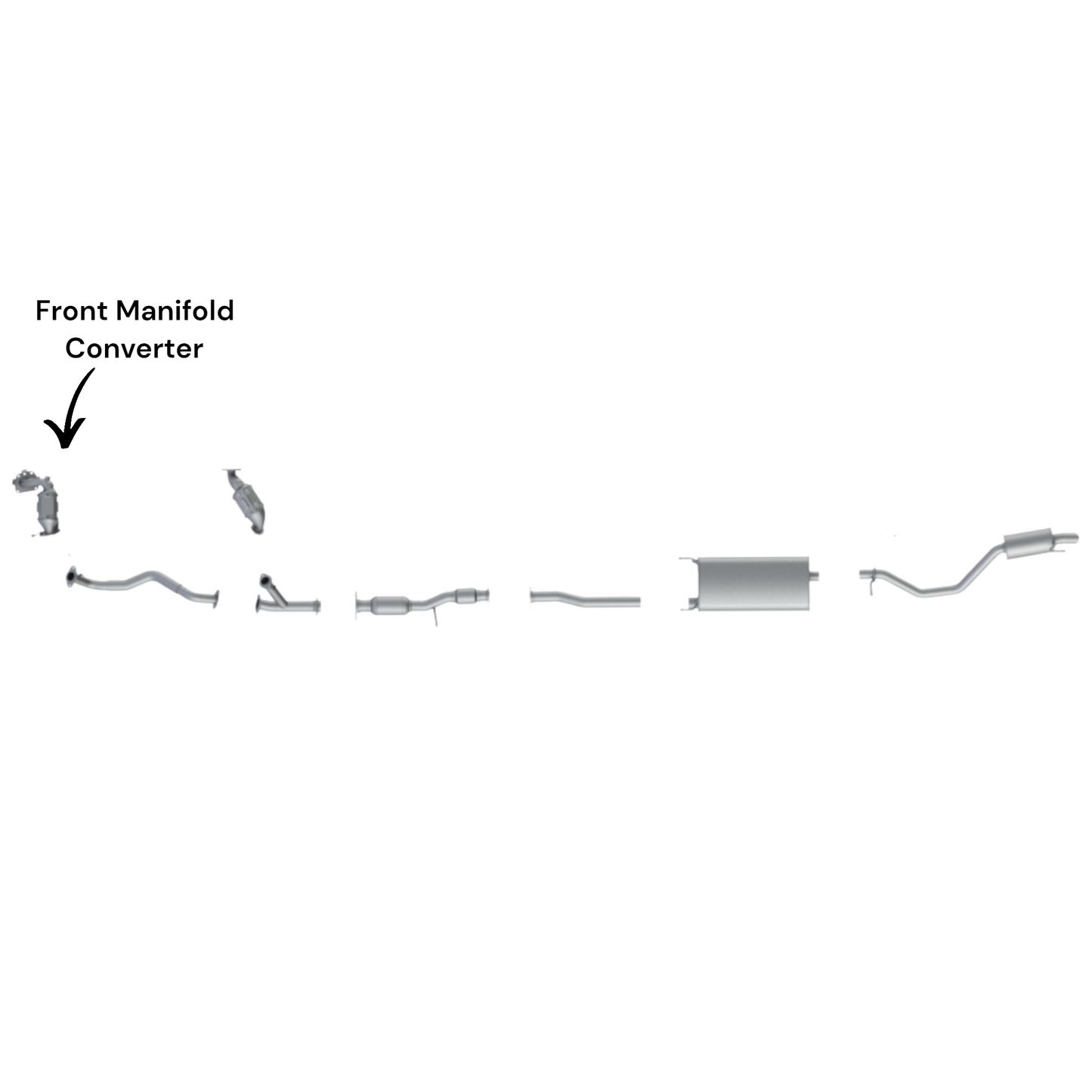 Toyota Highlander 3.5L (2017-2019) (Non-Hybrid) Front Manifold Converter
