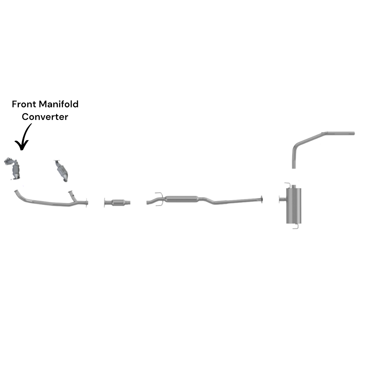 Toyota Sienna 3.5L (2017-2020) Front Manifold Converter