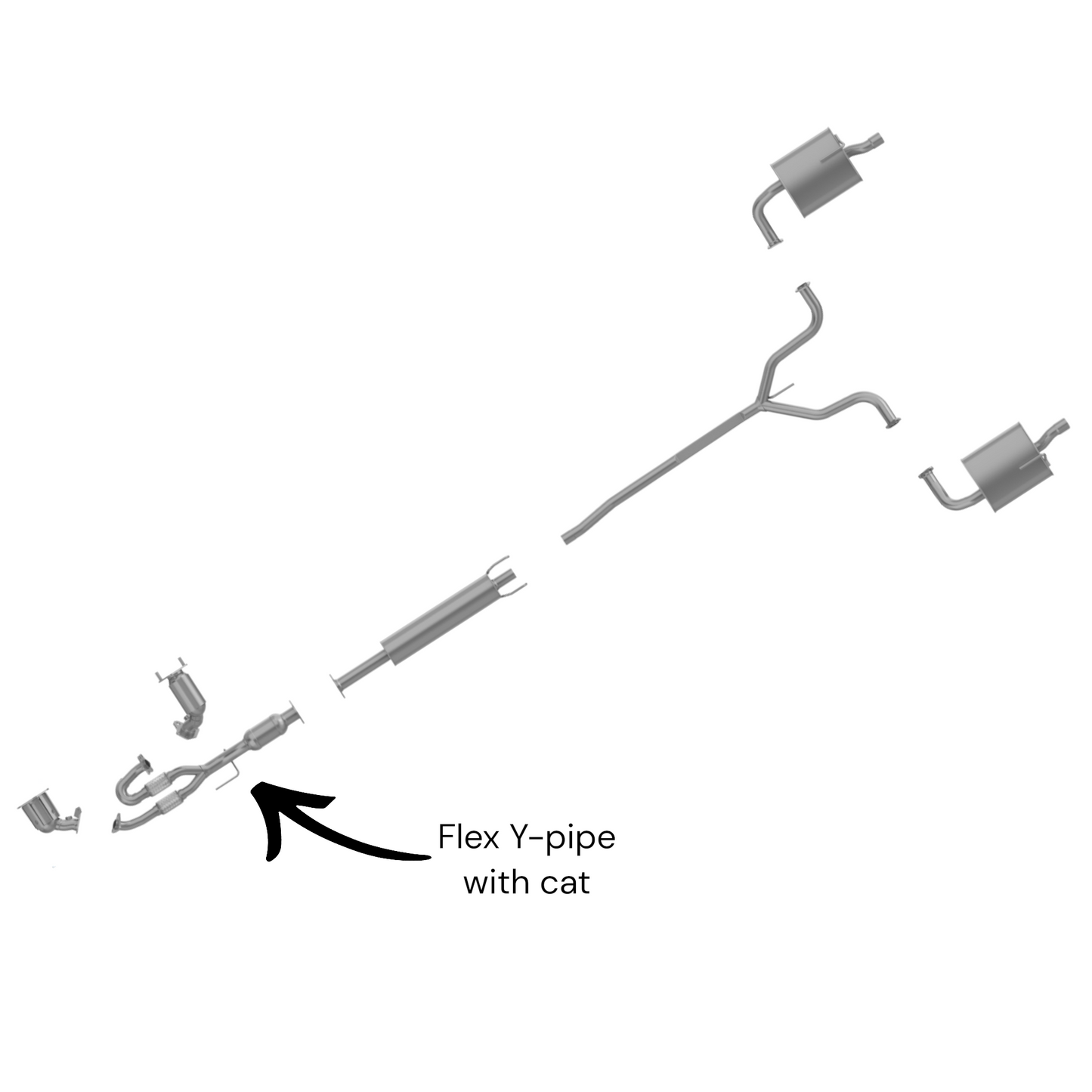 Nissan Altima 3.5L (2007-2018) Catalytic Converter with Flex