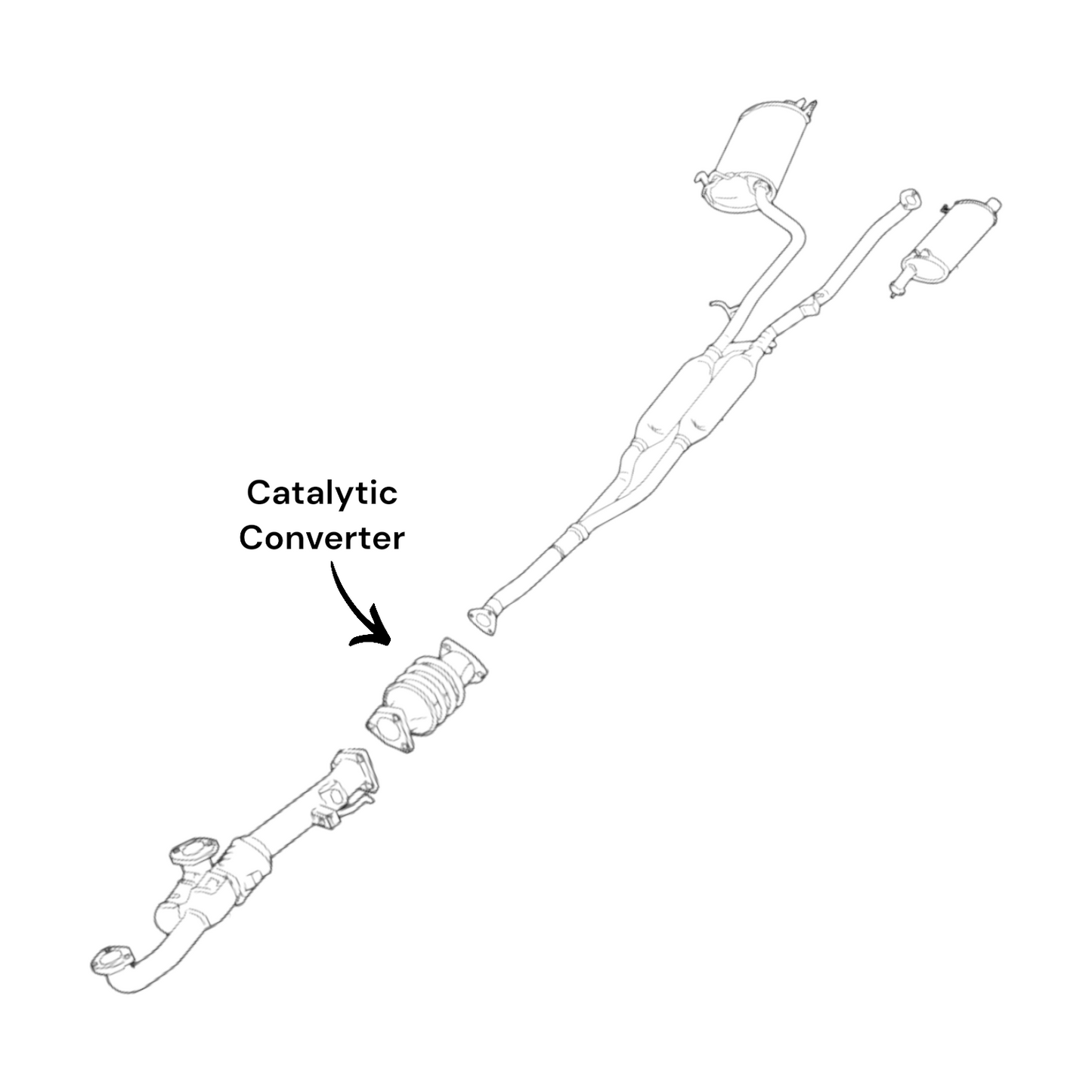 Convertisseur catalytique pour Honda Accord Crosstour 3.5L (2010-2011) (4x4)