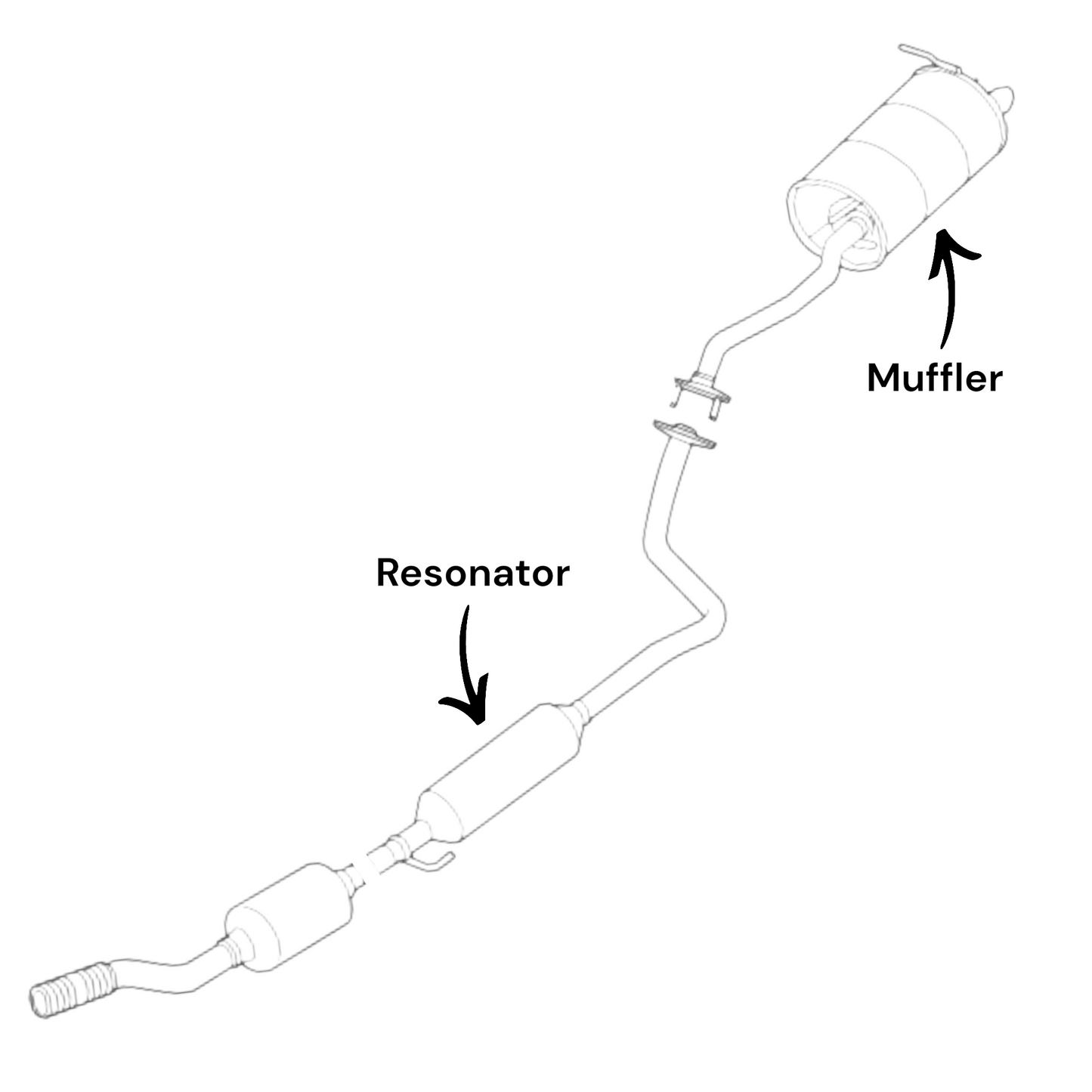 Nissan Kicks 1.6L (2018-2024) Resonator & Muffler